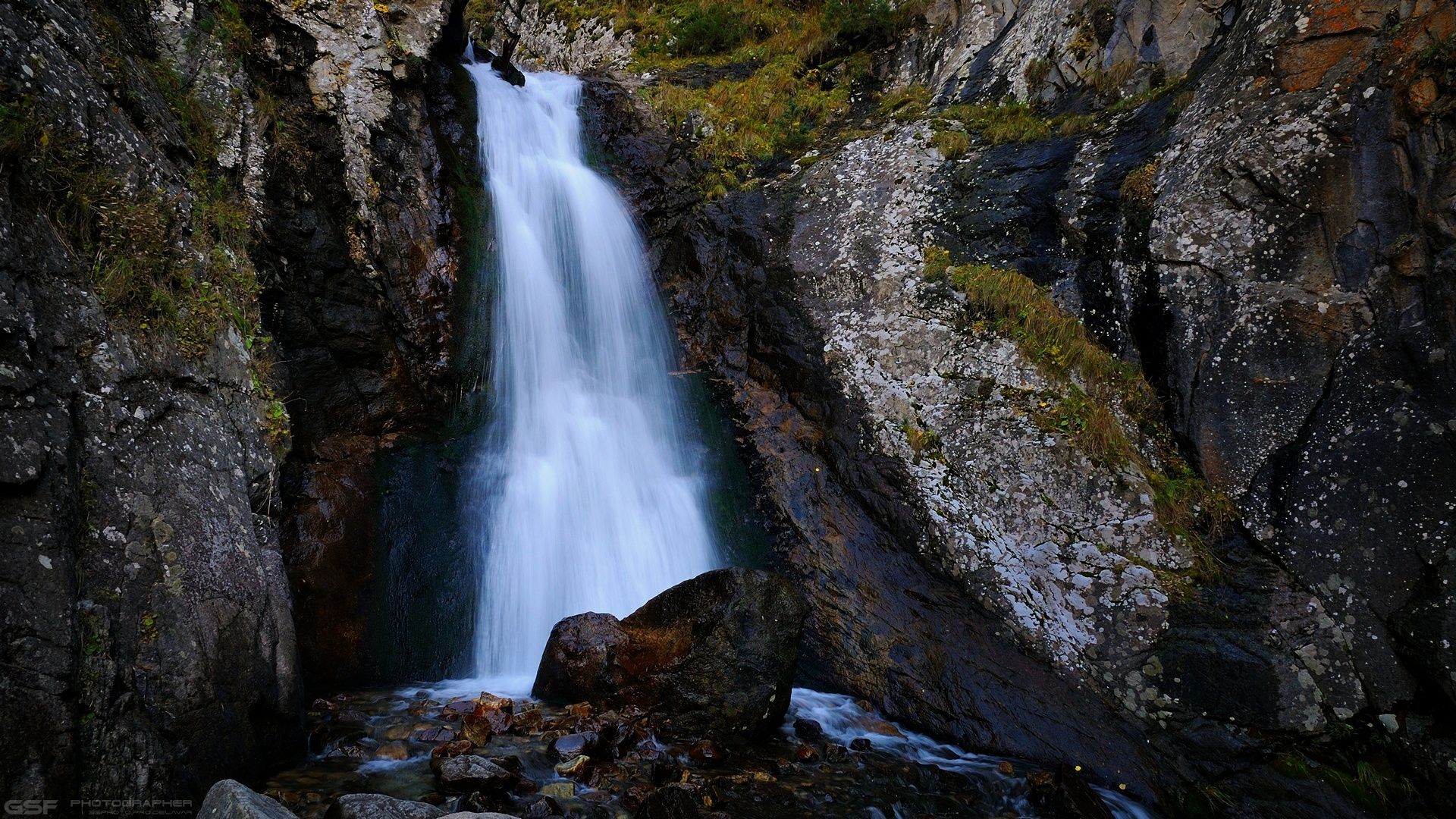 осень природа пейзаж горы река водопад, Serj Master