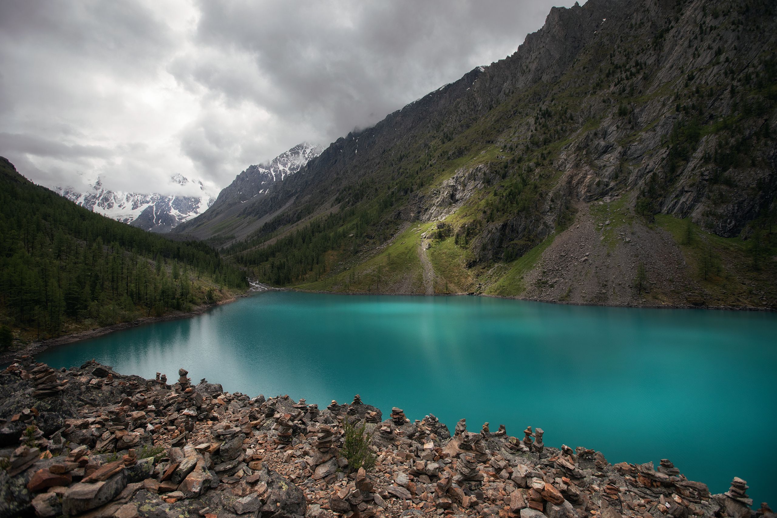 озеро, пейзаж, горы, природа, алтай, Станислав Попов