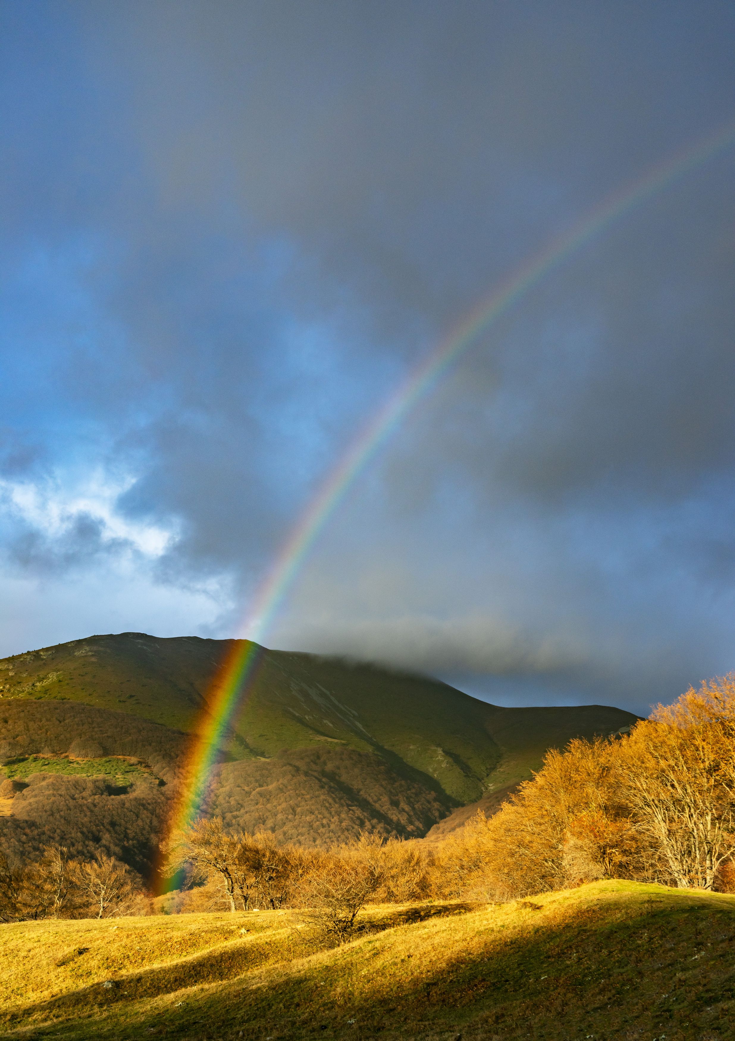 landscape nature vertical hiking rainbow, viktor demidov