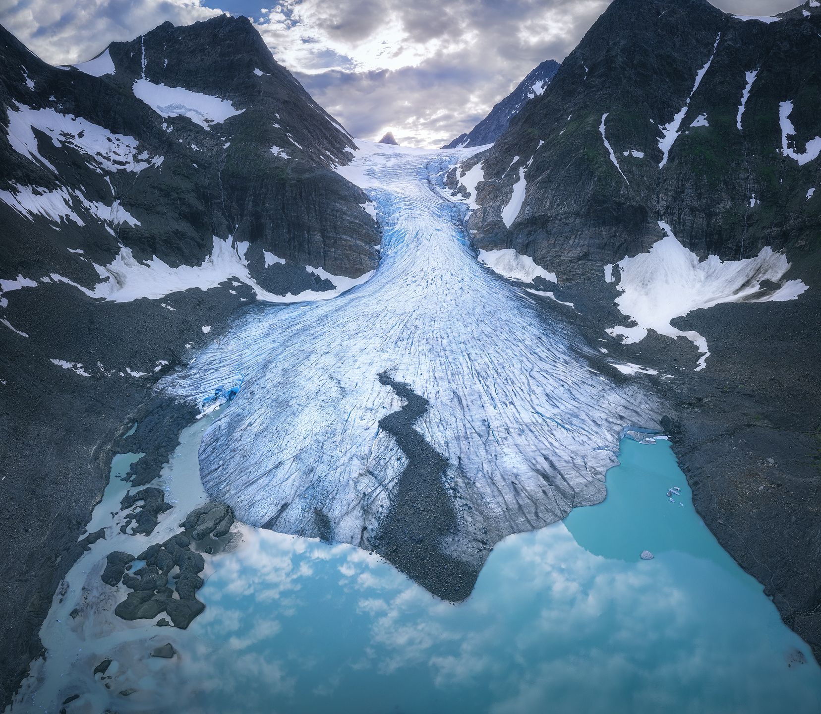 Steindalsbreen, glacier, Lyngen, Norway, горы, Евгений Матюшенков