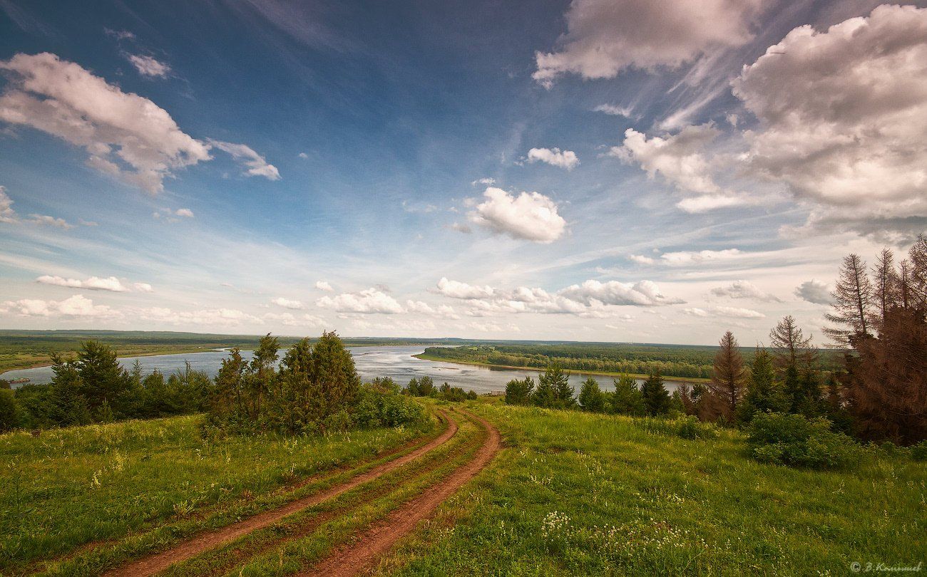 Кама, Лето, Река, Удмуртия, Владимир Комышев