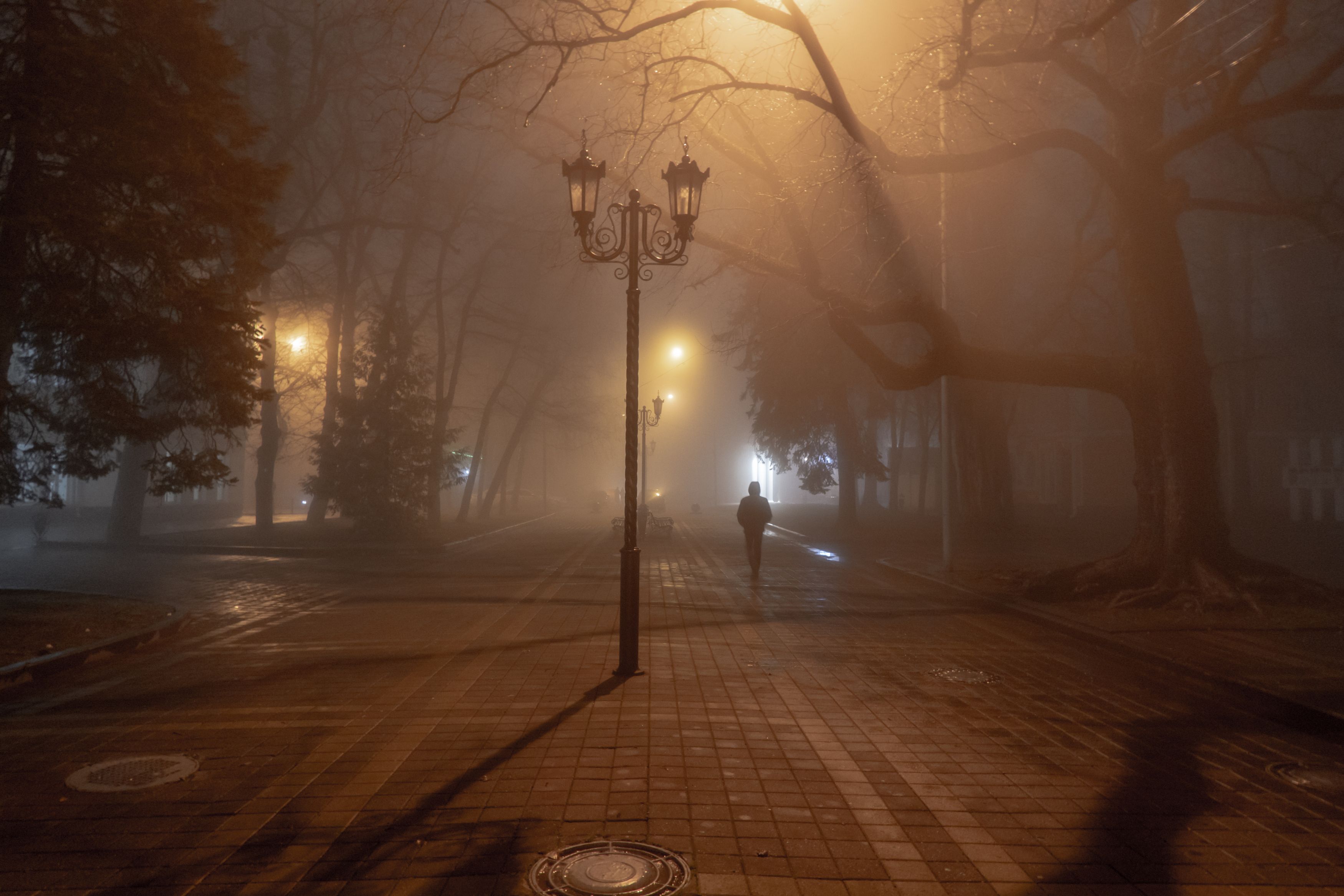 Туман, стрит, уличное фото, город, ночь., Виталий Маслов