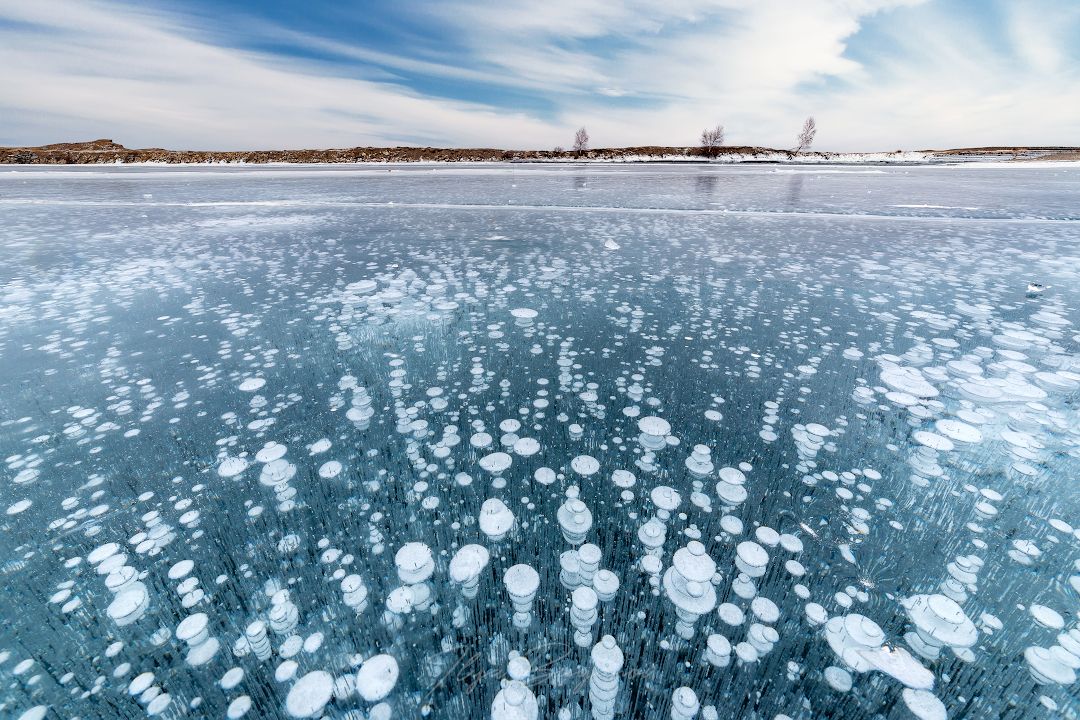 байкал, байкальские пузырьки, декабрь, первый лед, фототур на байкал, Буянов Илья