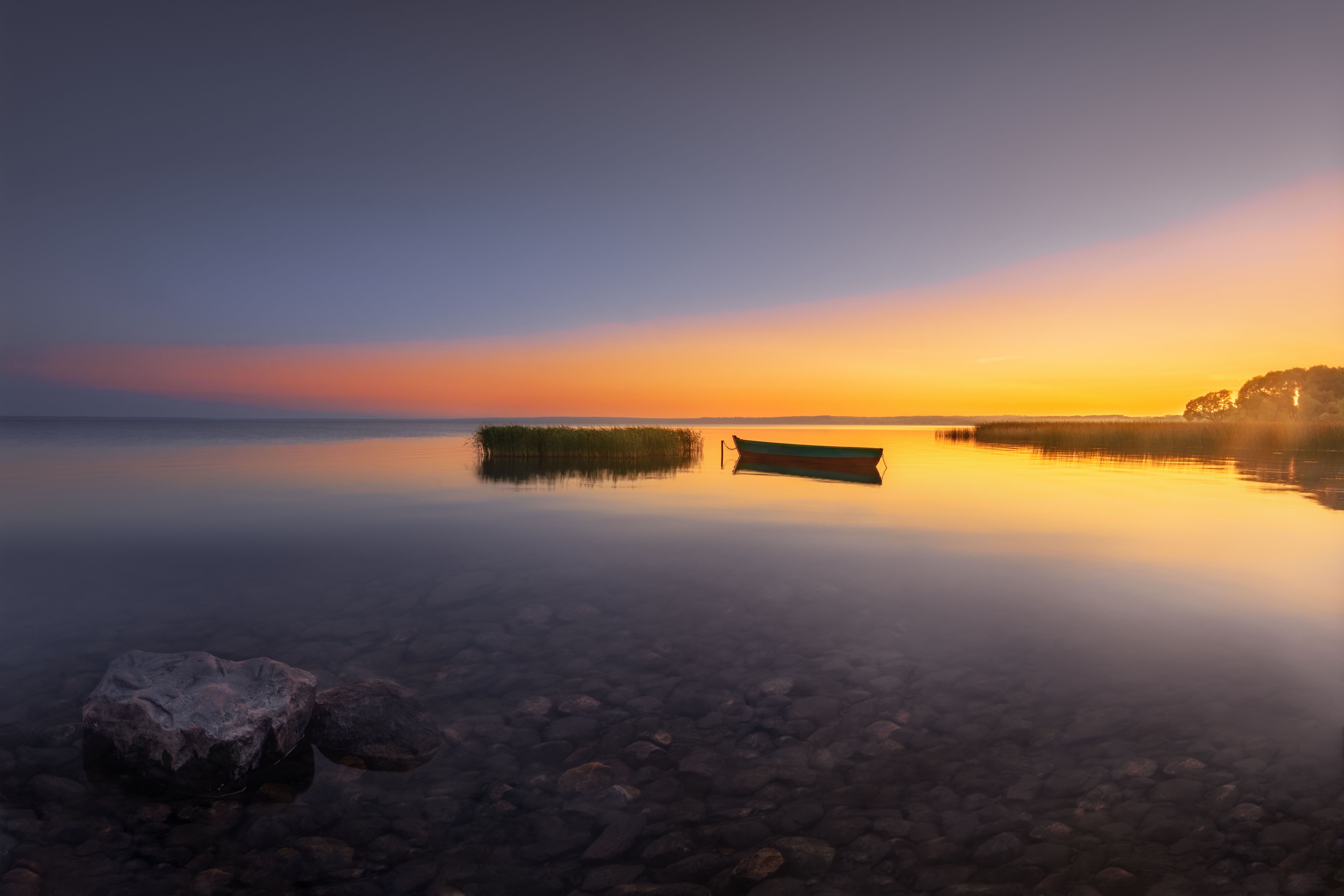 рассвет озеро утро тишина пейзаж, Victor Stepanov