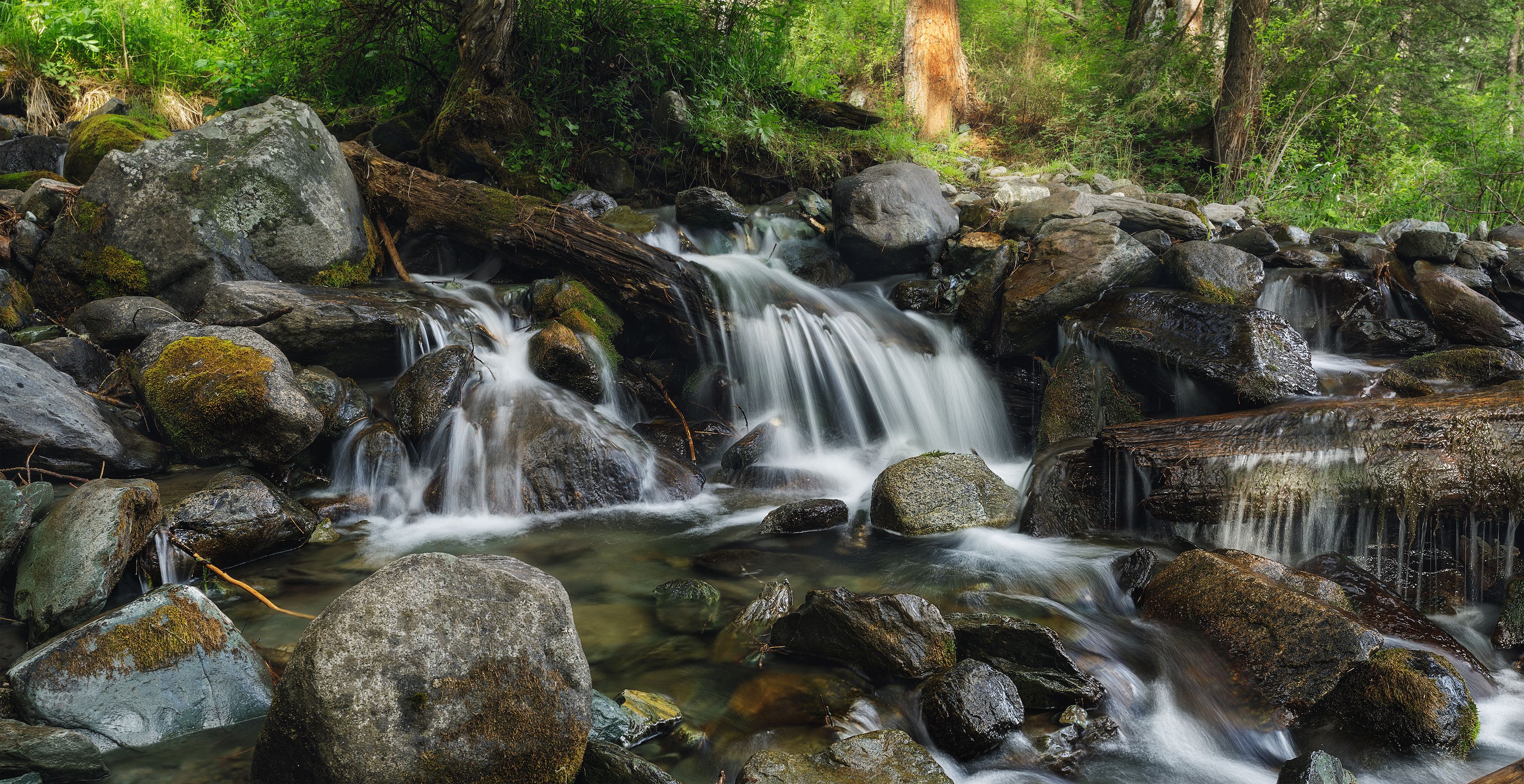 пейзаж, озеро, алтай, горы, лето, landscape, altai, mountains, hiking, lake, summer, travel, водопад, waterfall, ручей, stream, Чаланов Иван