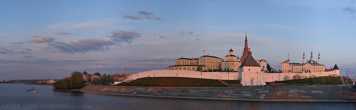 казань, речка казанка, кремль, закат, 2009, триптих, Kaiser Sozo