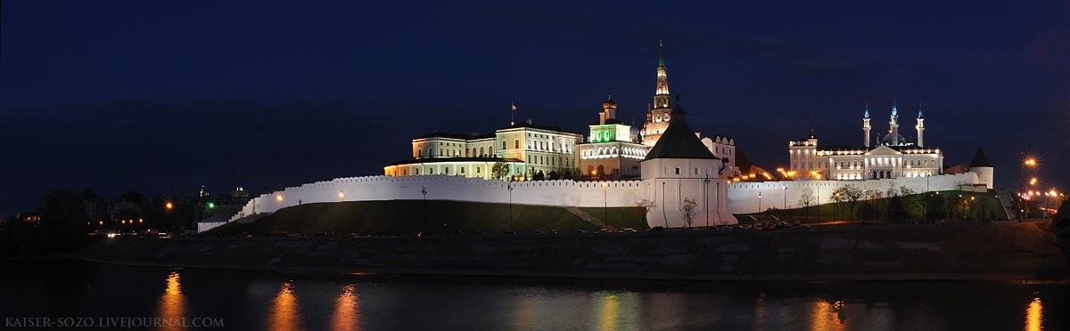 казань, речка казанка, кремль, ночь, 2009, триптих, Kaiser Sozo