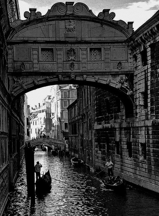 венеция, гондольер, мост вздохов, gavroche