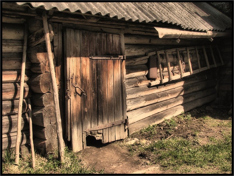 Сарай фото деревенский