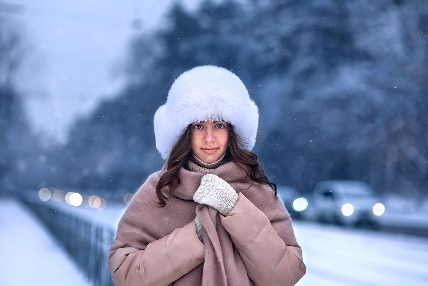 девушка зима холод улица прогулка снег, Глебова Екатерина
