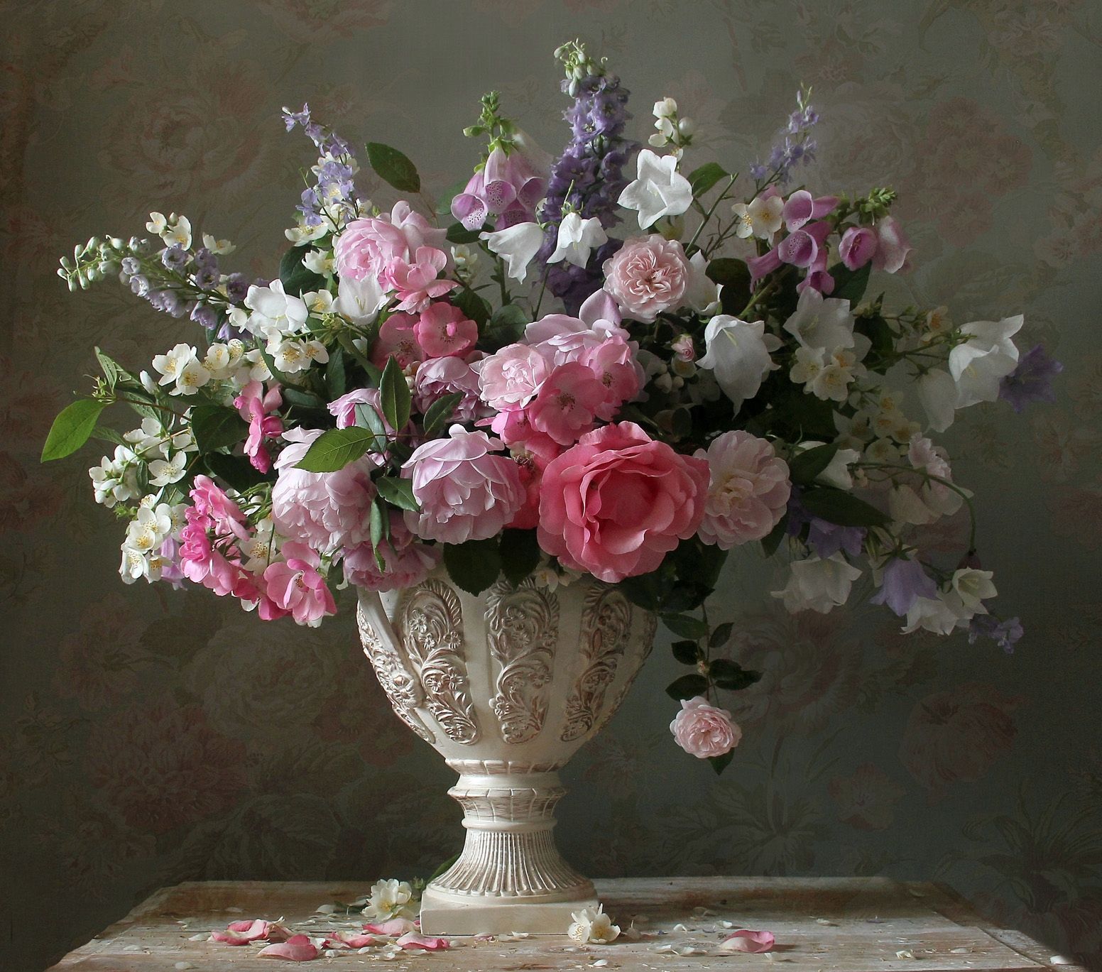 натюрморт, цветы, полевые цветы, лето, марина филатова, розы, Марина Филатова