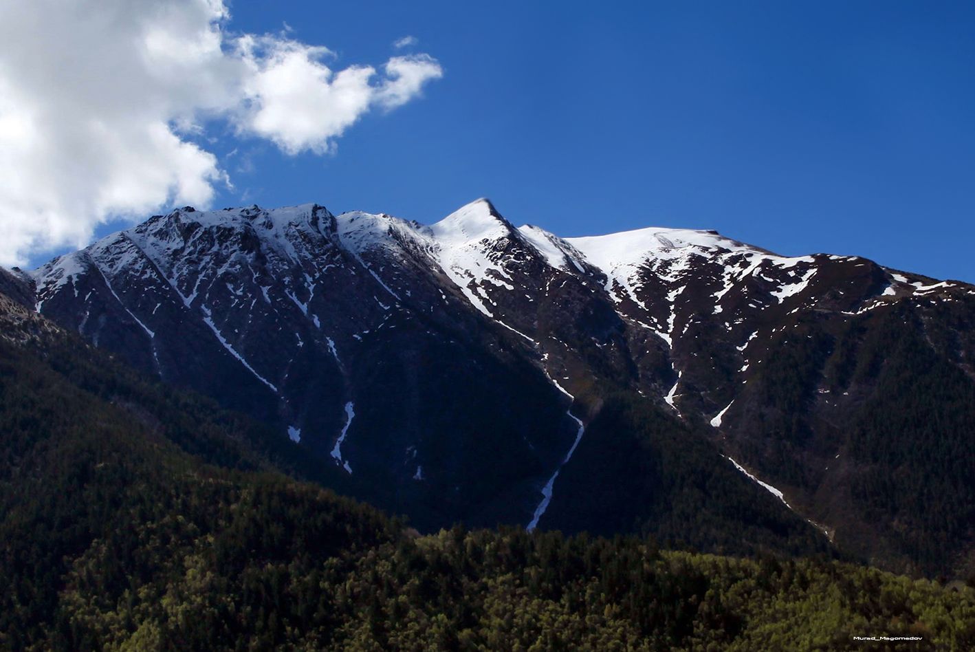 горы,снег,облака,профиль старца,тлярата,дагестан,, Magov Marat