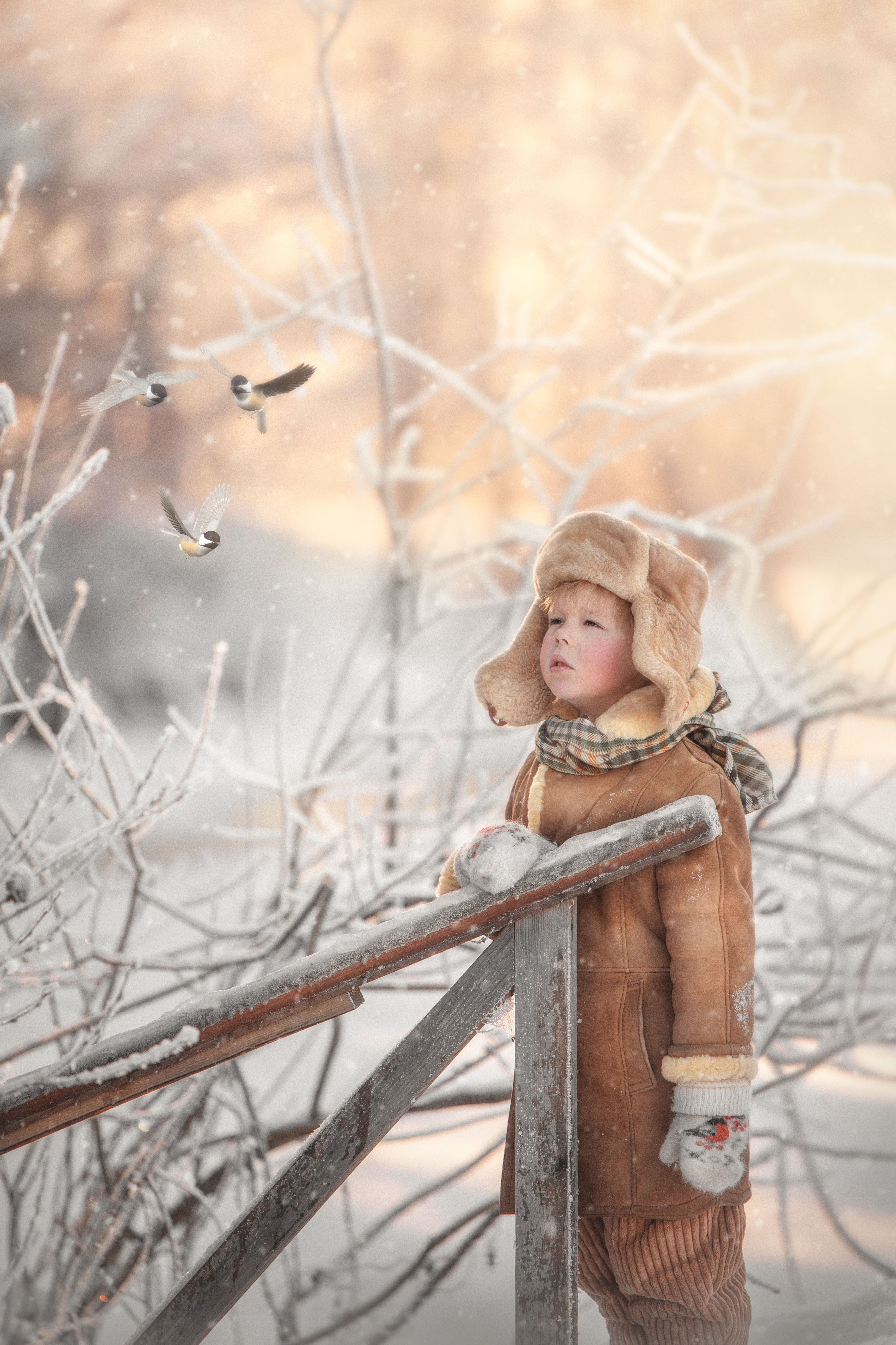 зима, дети, детская фотография, уличная фотография, Елена Чернигина