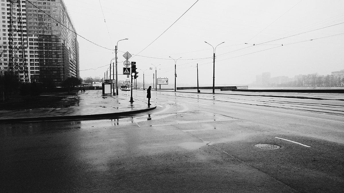 B&w, City, People, Saint-Petersburg, Рустем Галямов