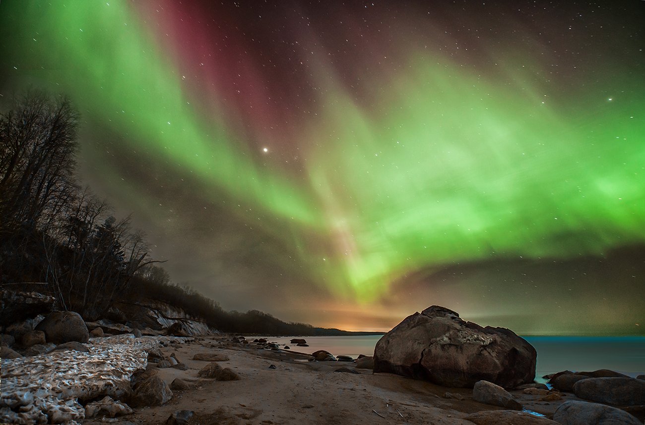 Aurora borealis, Estonia, Flash in the night, Mag180, Udria, Kljuchenkow Aleksandr
