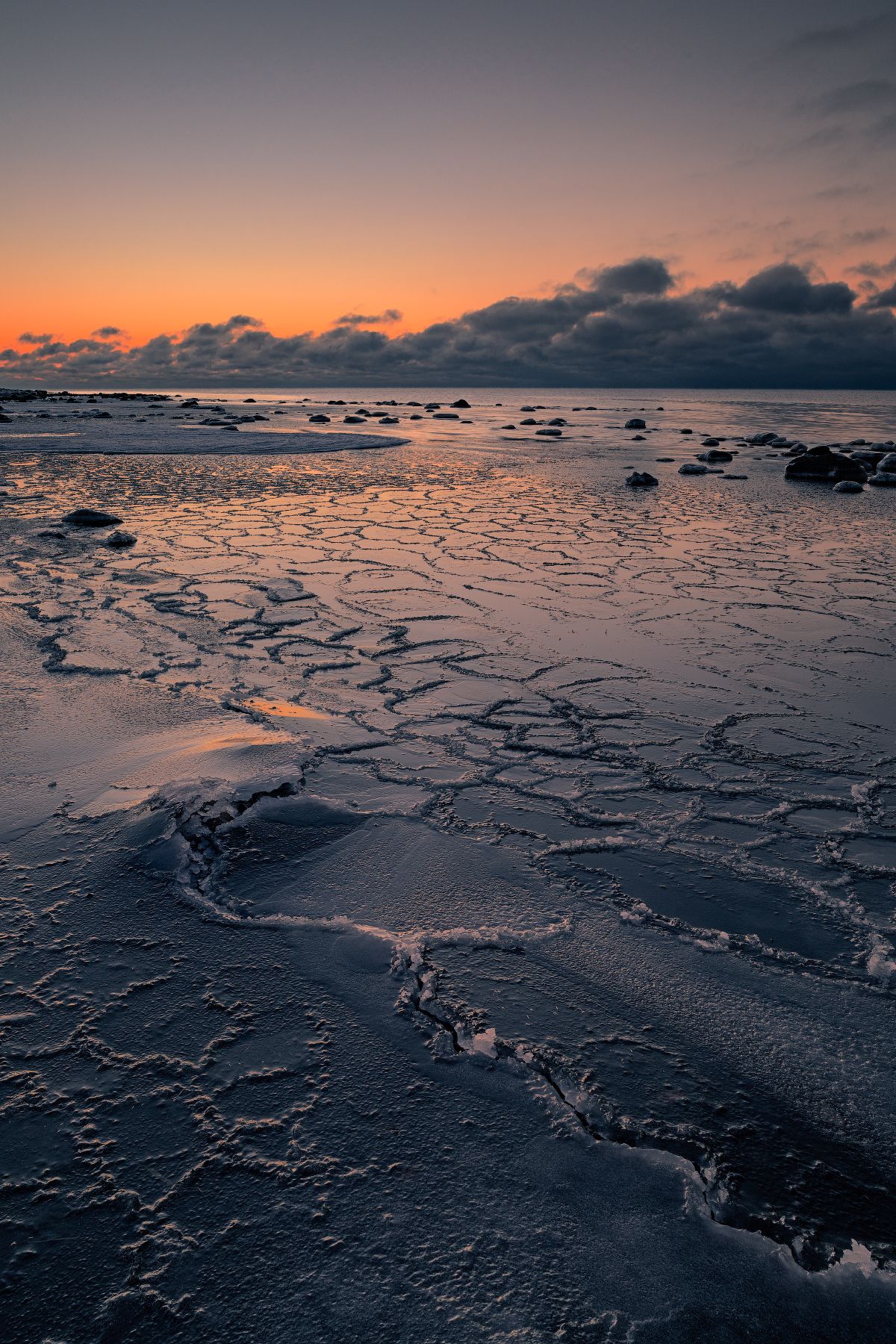 winter sea frozen ice, Andris