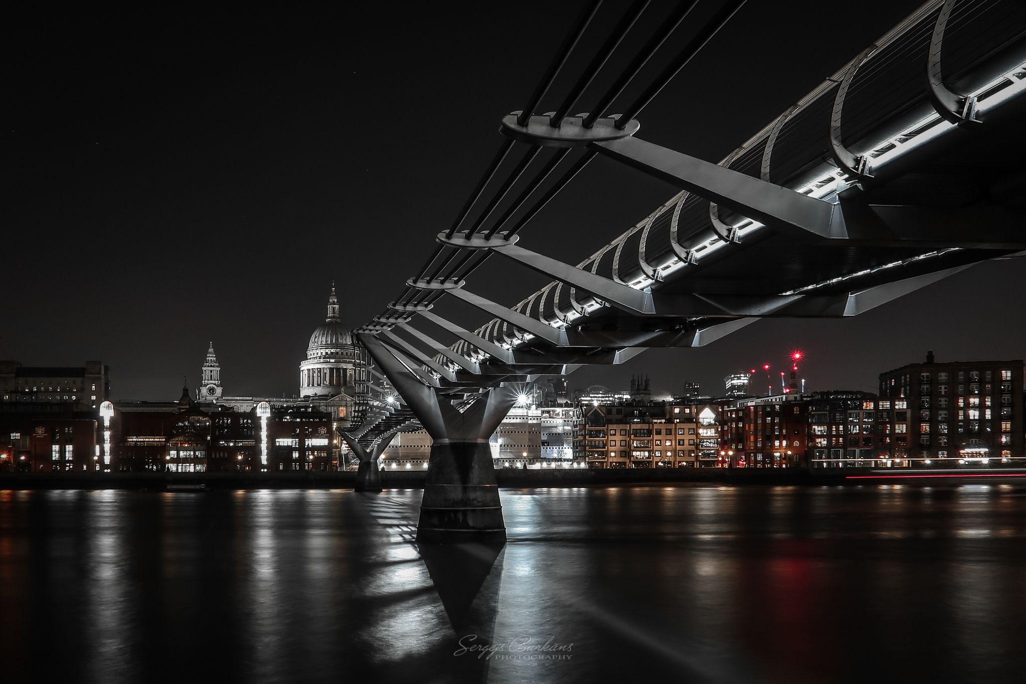 #millenniumbridge, #bridge, #london, #longexposure, #exposure, #uk, #england, #cathedral, #stpauls, Sergejs Barkans