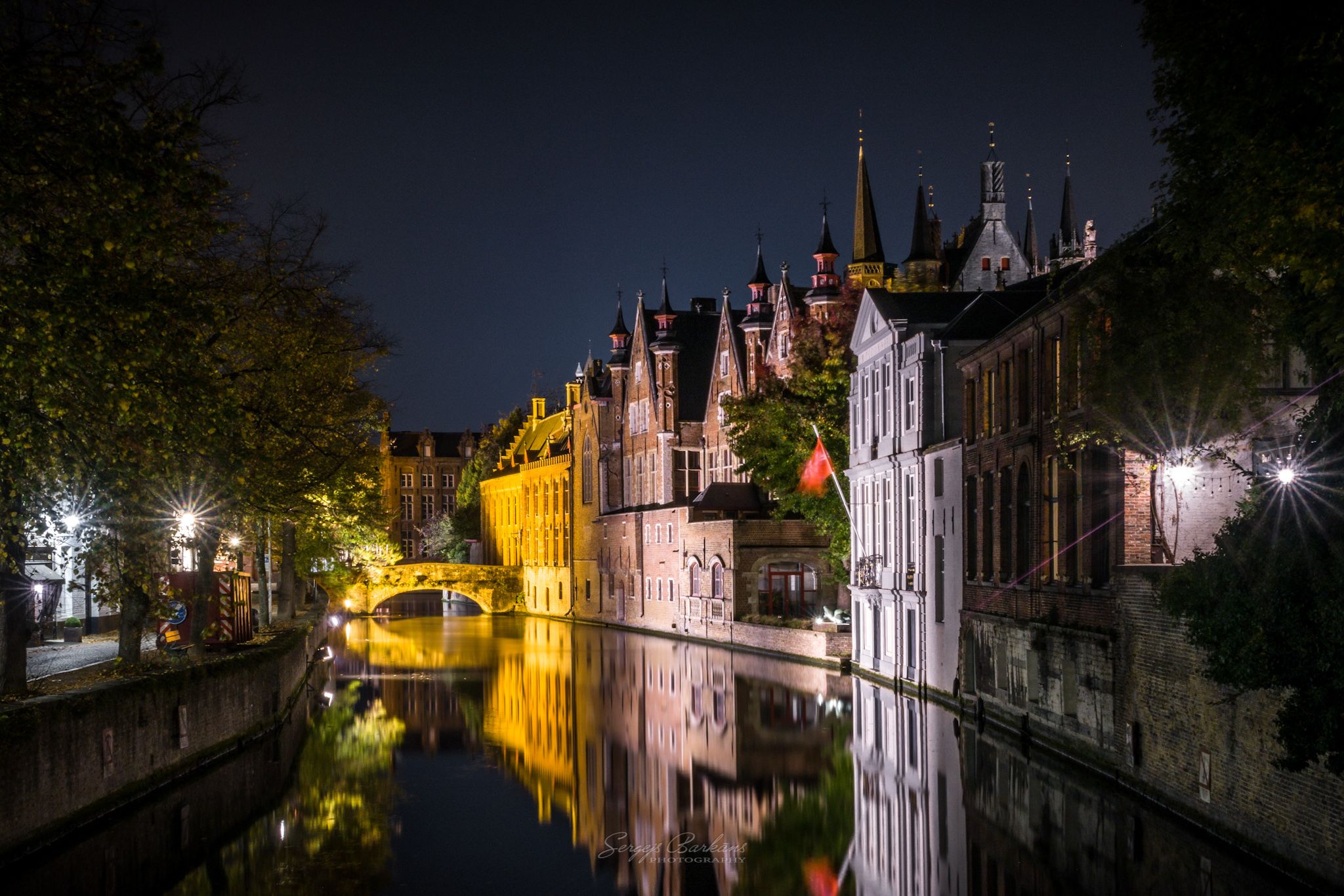 #bruges #brugge #belgium #night #city #town #reflection, Sergejs Barkans