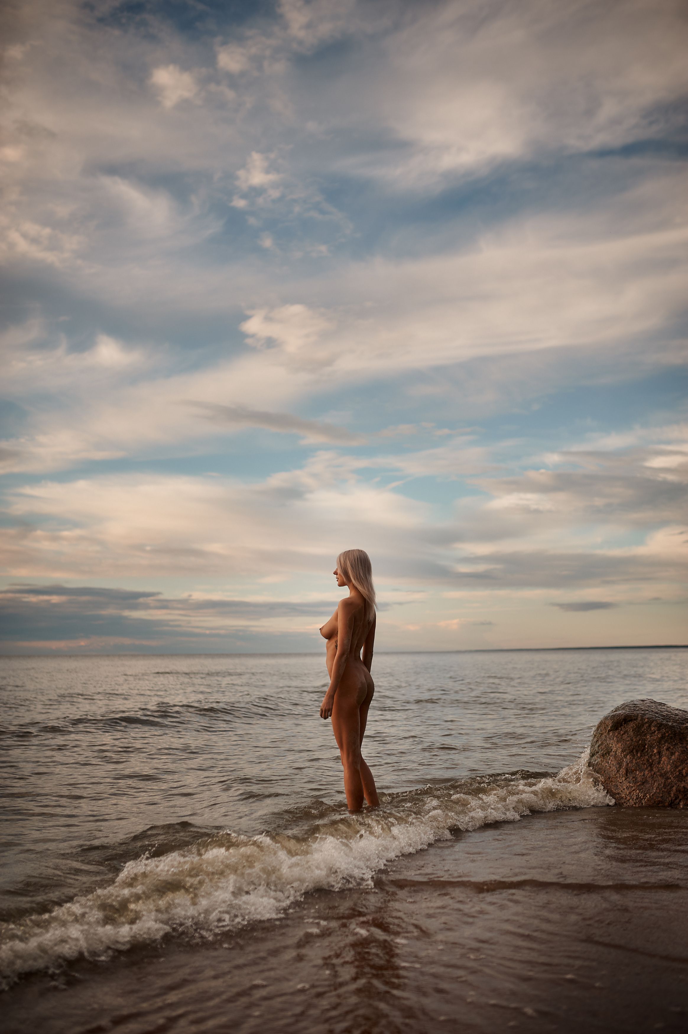 nu, nude, girl, portrait, sea, beach, body, summer, sunset, ню, девушка, портрет, лето, море, пляж, балтика, Anton V. Pokrovskiy