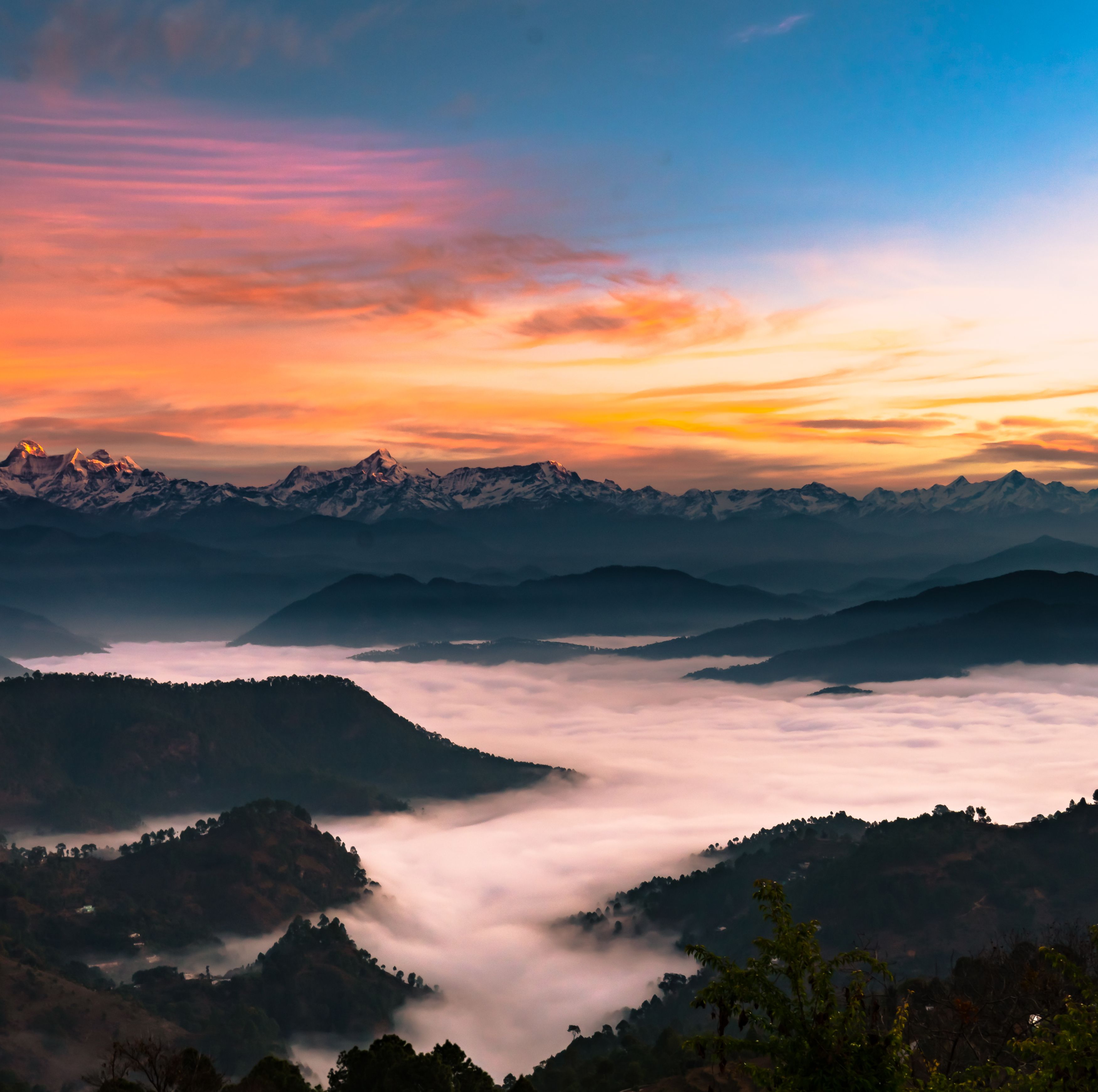 himalaya  india nature morning sunrise, Digvijay singh Janoti