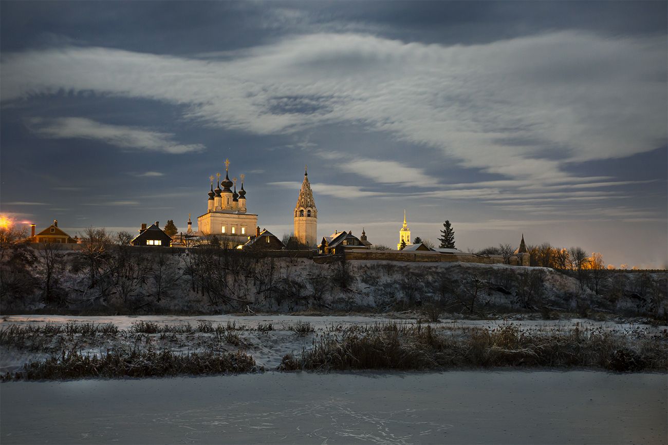 монастырь, суздаль, зима, небо, Наталия Колтакова