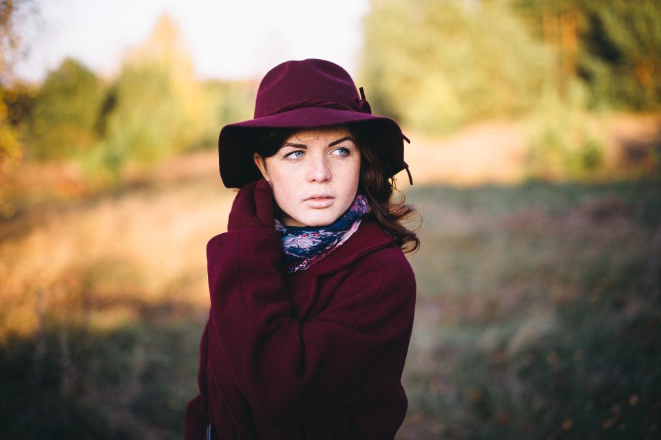 Girl, Hat, October, Андрей Макаров
