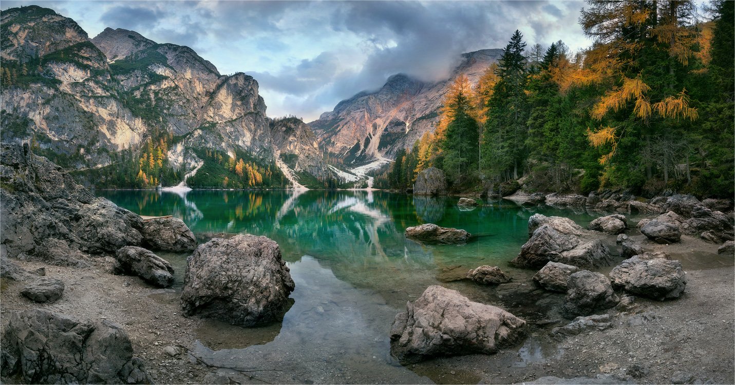 Lago di Braies, Доломитовые альпы, Италия, Александр Киценко