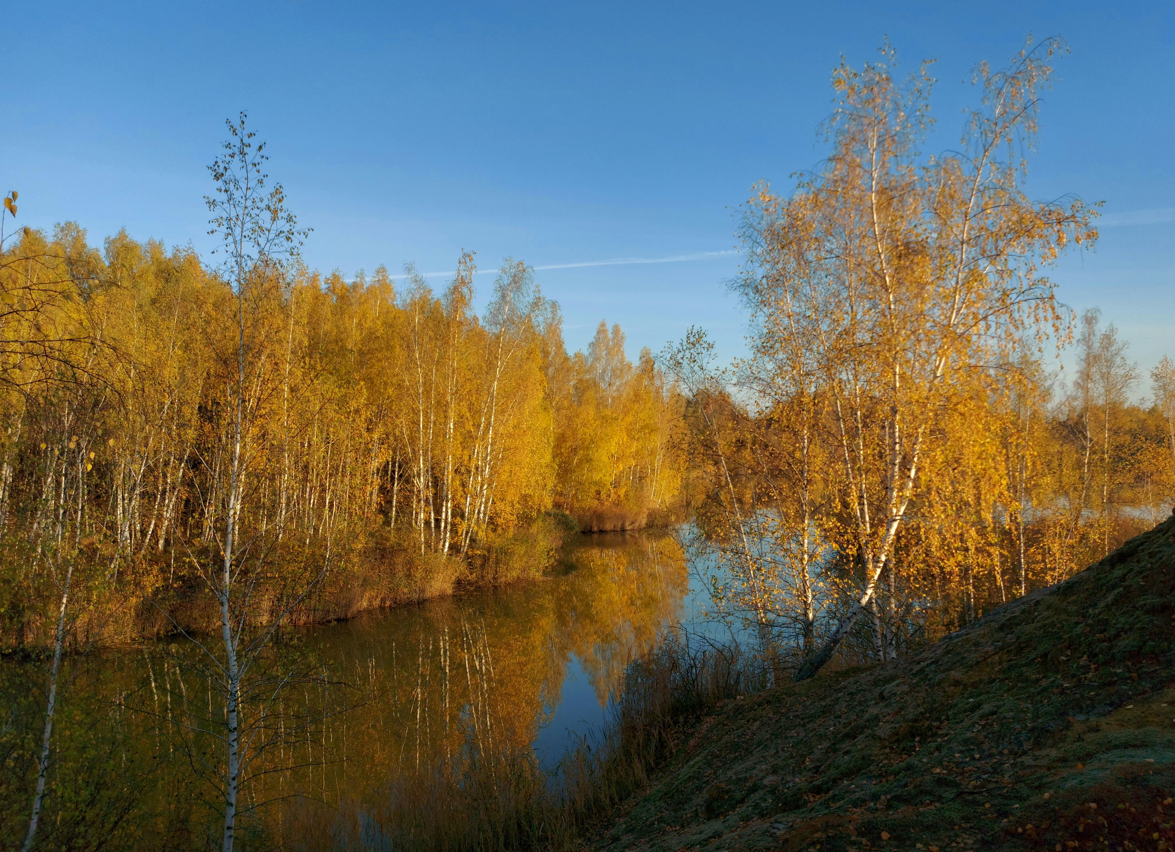 осень, природа, карьер, рассвет, Валерий Савостьянов