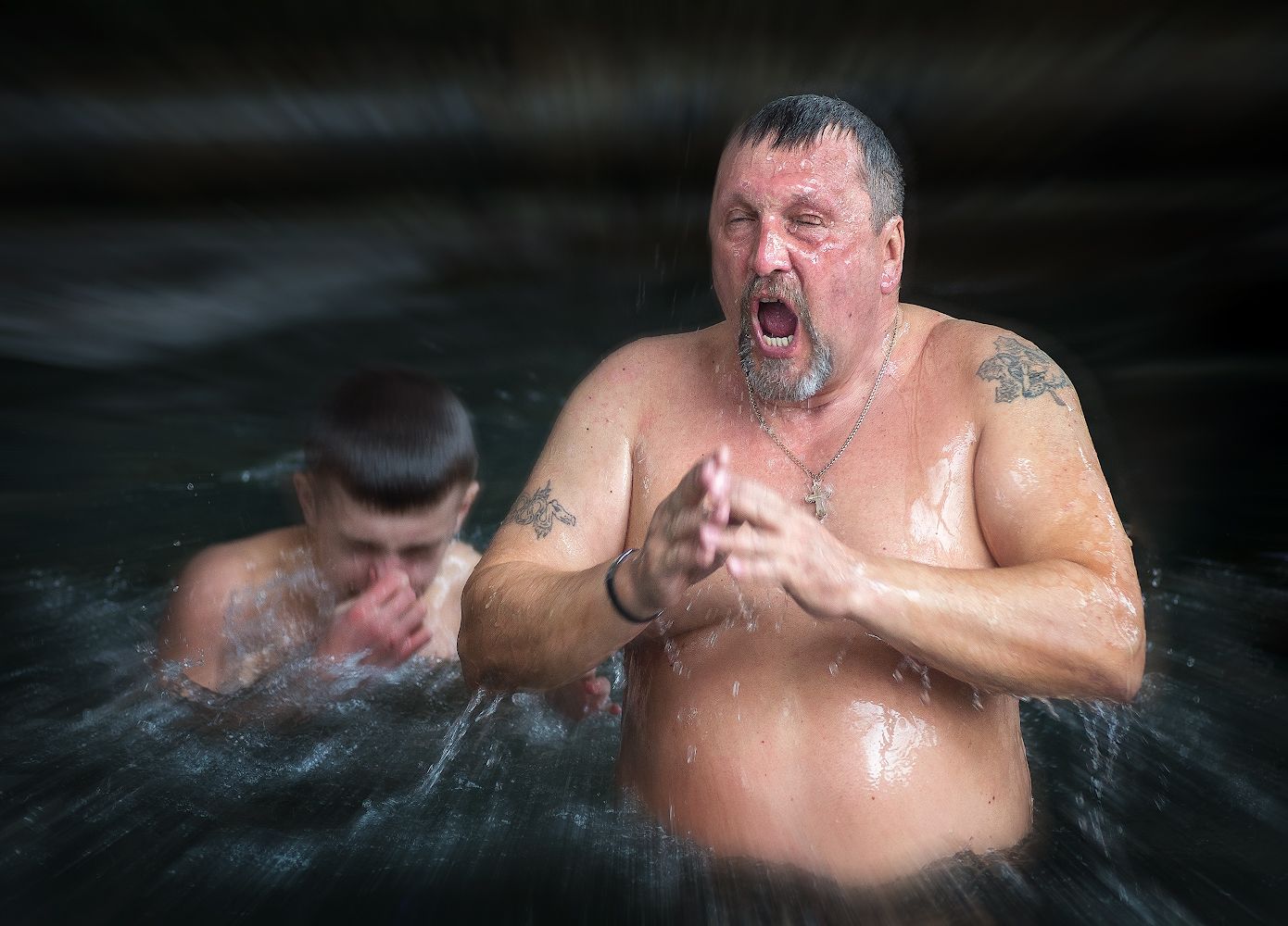 Крещение, купель, купание, Сергей Аникин
