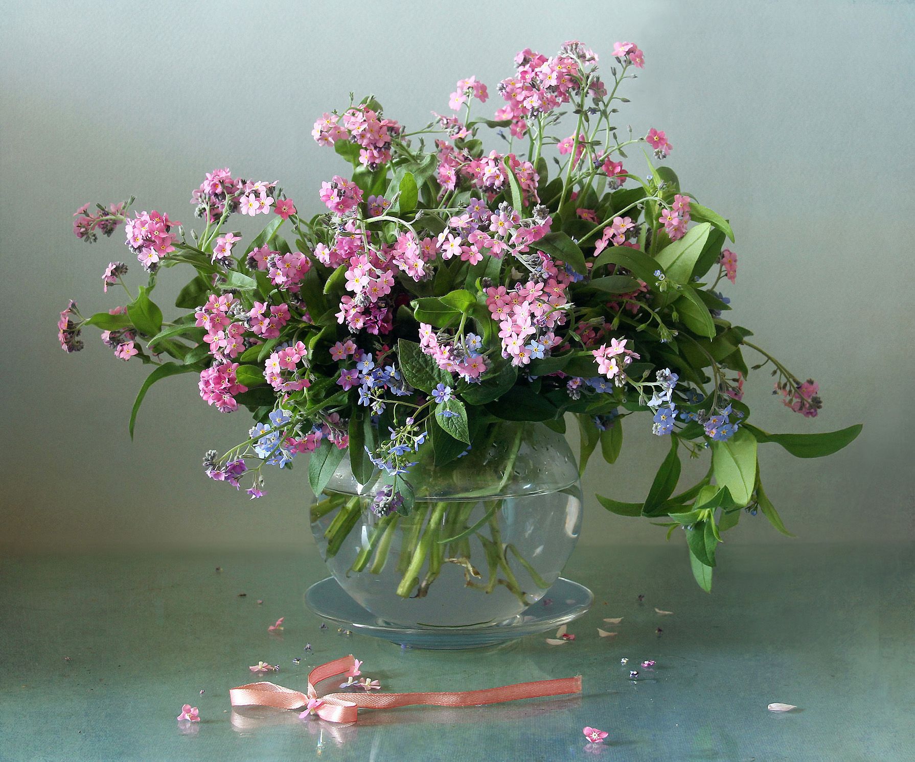 натюрморт, весна, цветы, марина филатова, незабудки, букет цветов, Марина Филатова