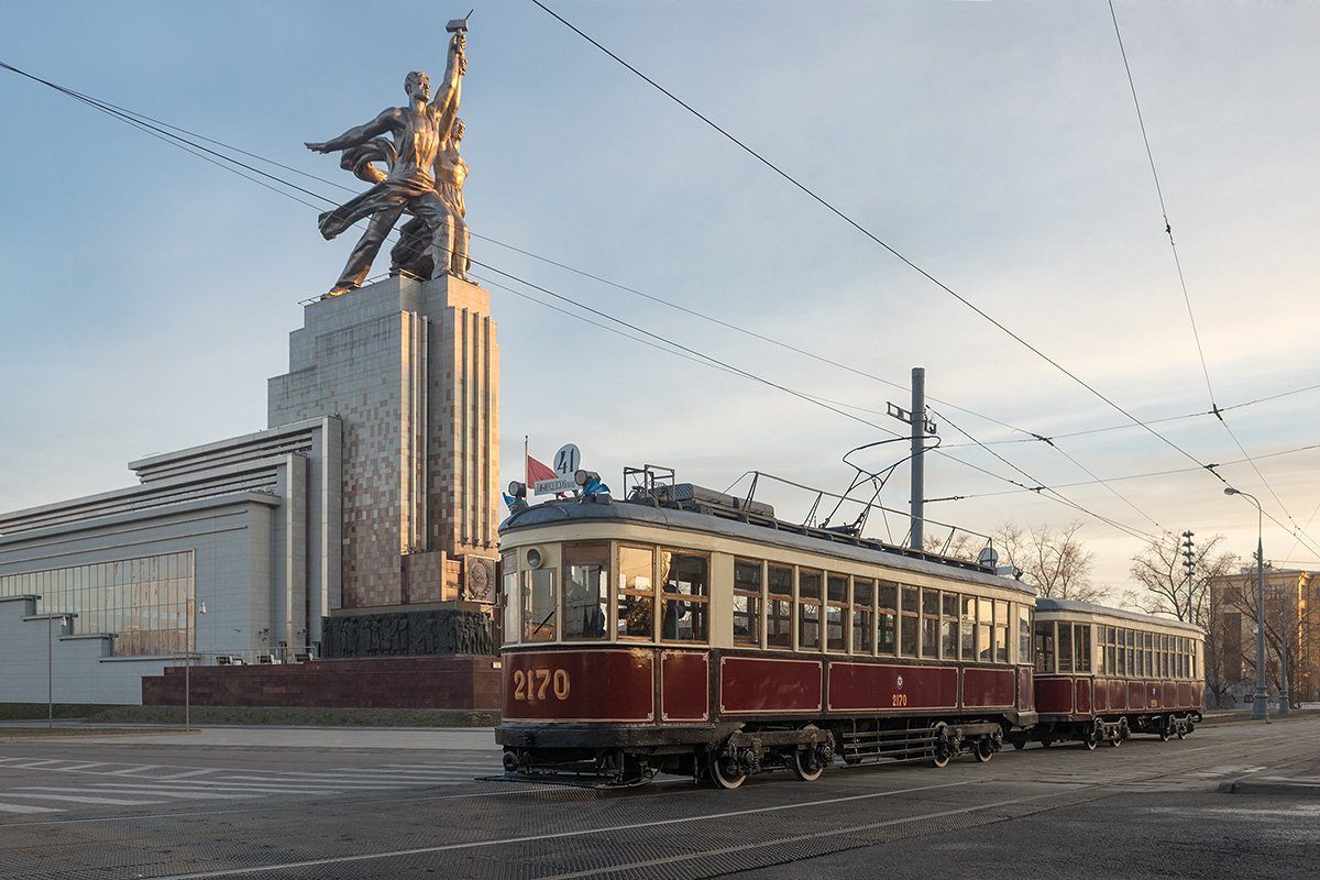 Мосгортранс, Москва, Московский трамвай, Рабочий и Колхозница, Трамвай, Михаил Глаголев