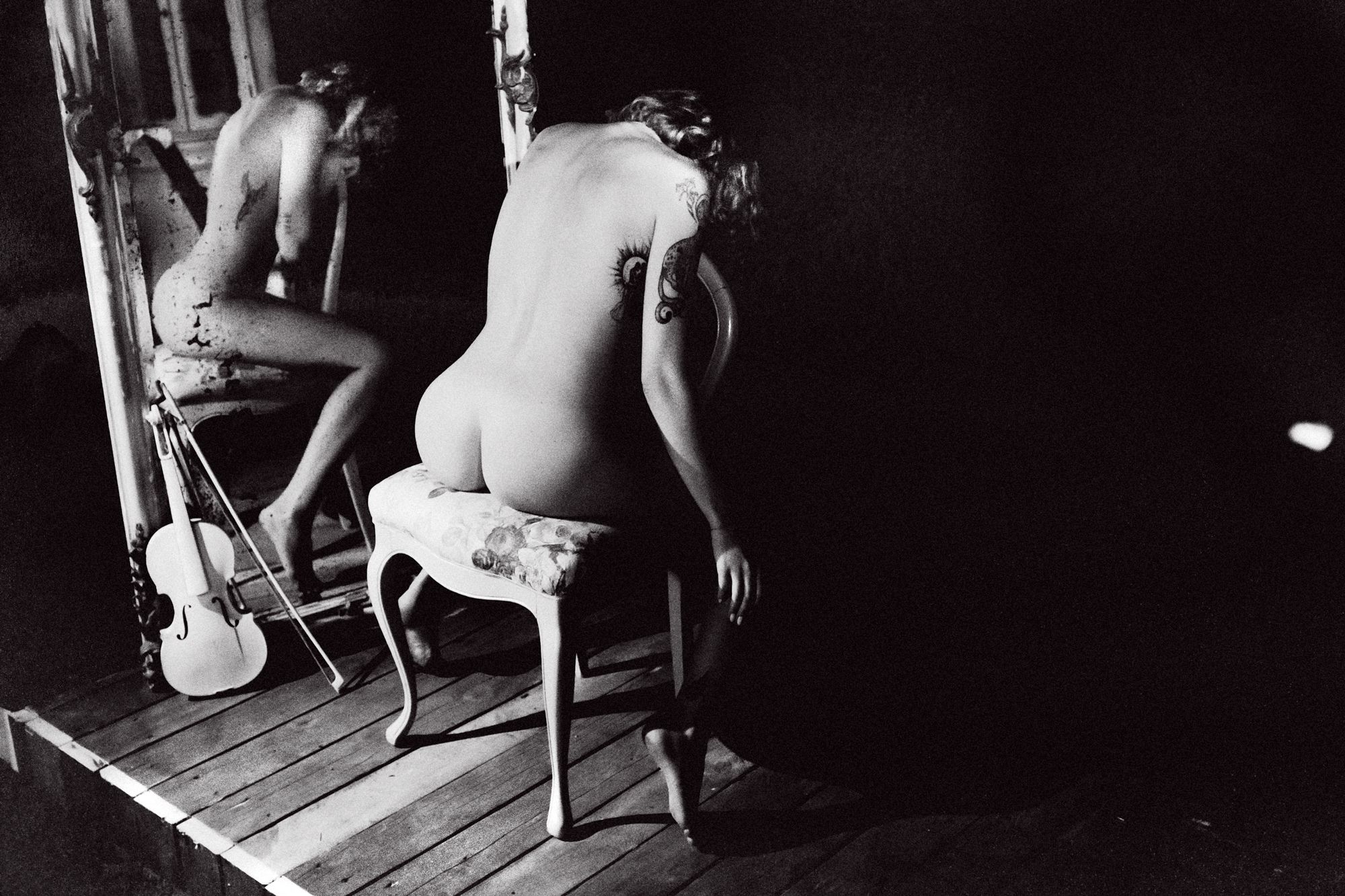 woman, portrait, nude, indoors, blackandwhite, Руслан Болгов (Axe)