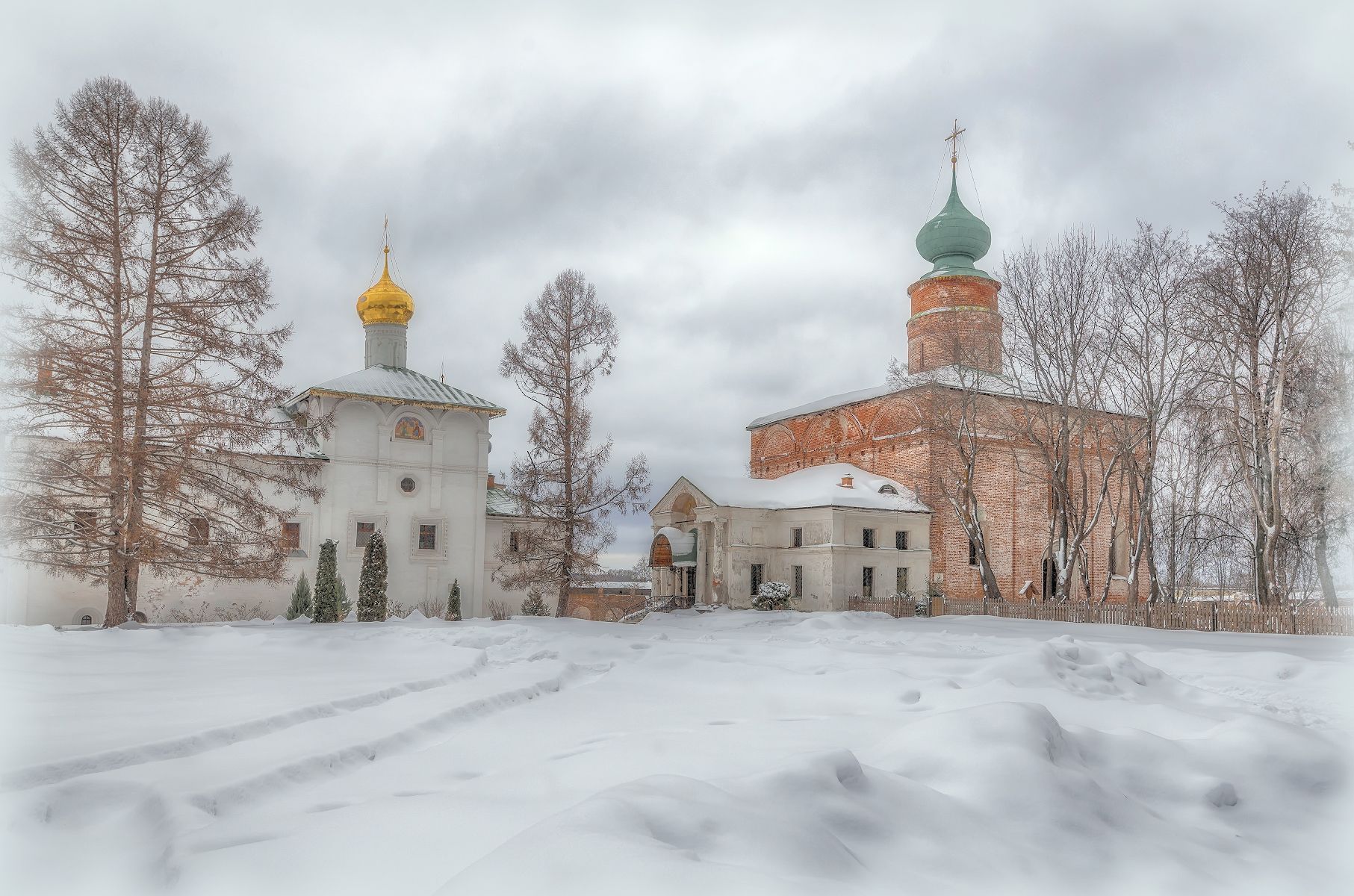 Храм, зима, снег, старина, Сергей Аникин