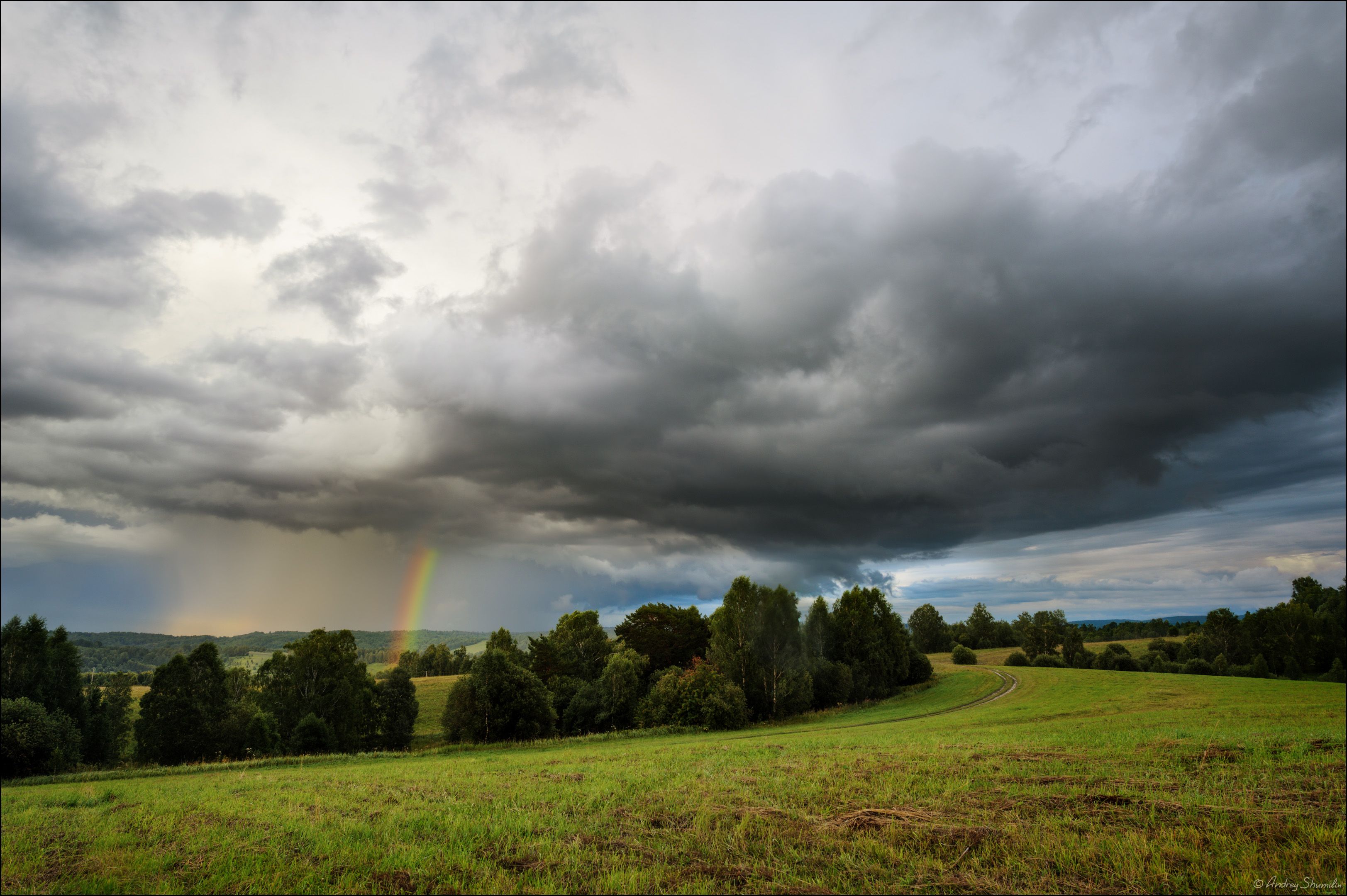 гроза, радуга, ливень, дождь, грозовой фронт, Андрей Шумилин
