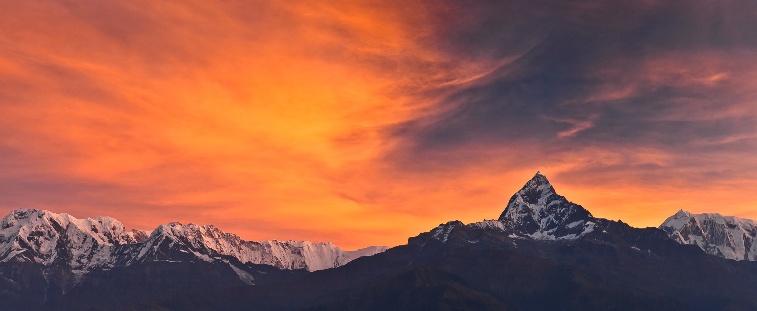 Непал, рассвет, горы, путешествие, Никита Сердечный