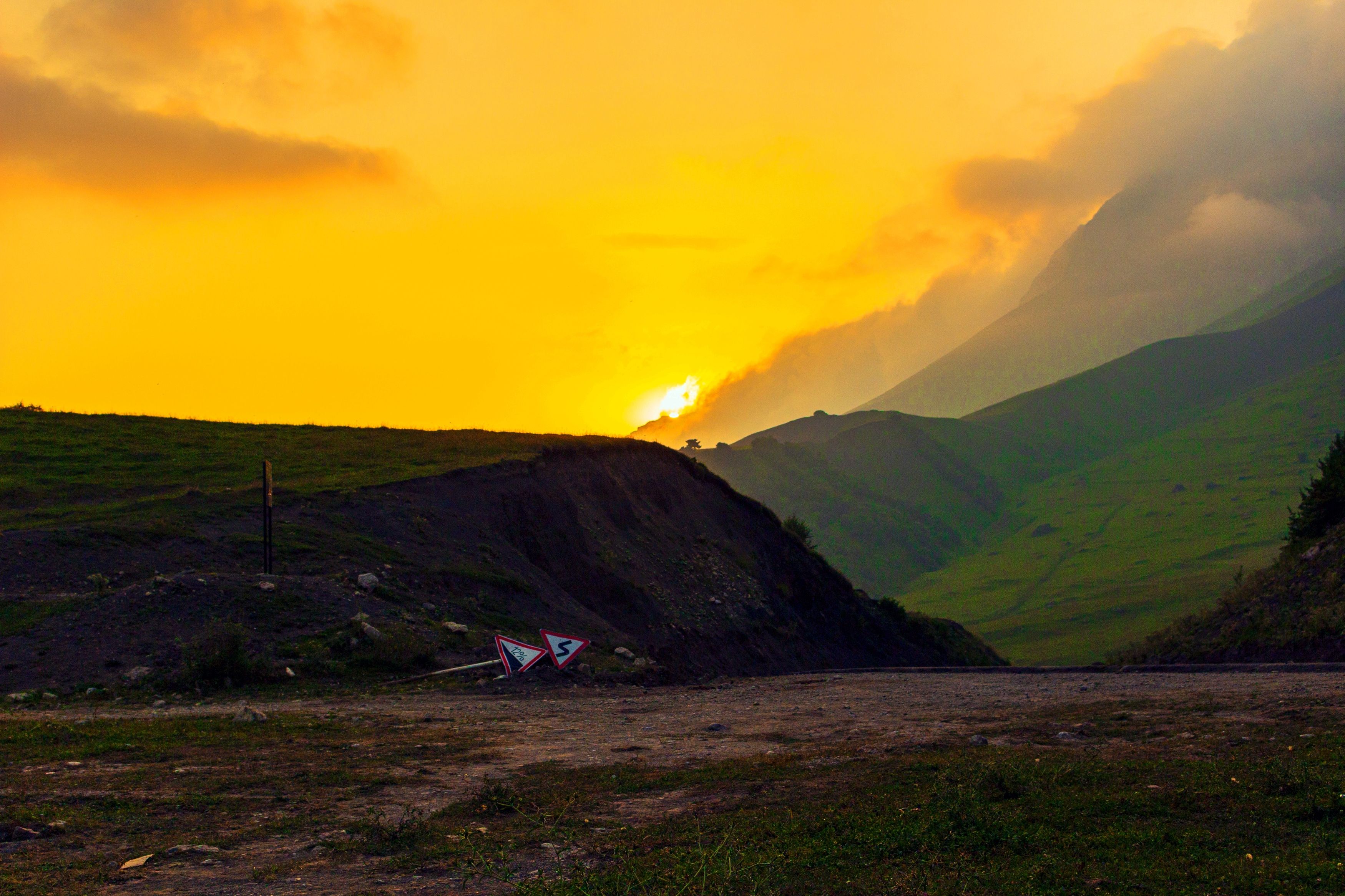 закат солнца, горы ингушетии, sunset, mountains, ингушетия., Adam Yandiev