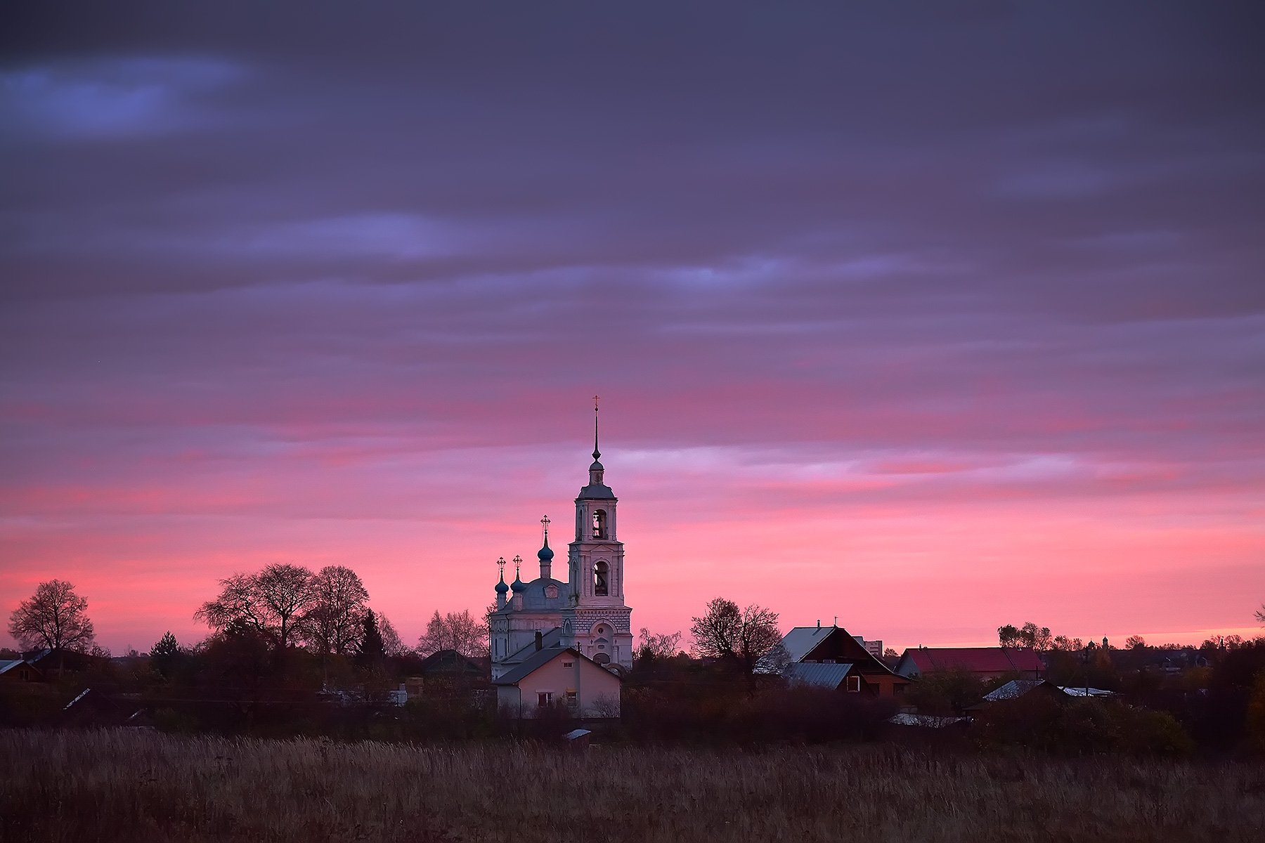 Церковь Ратмино закат