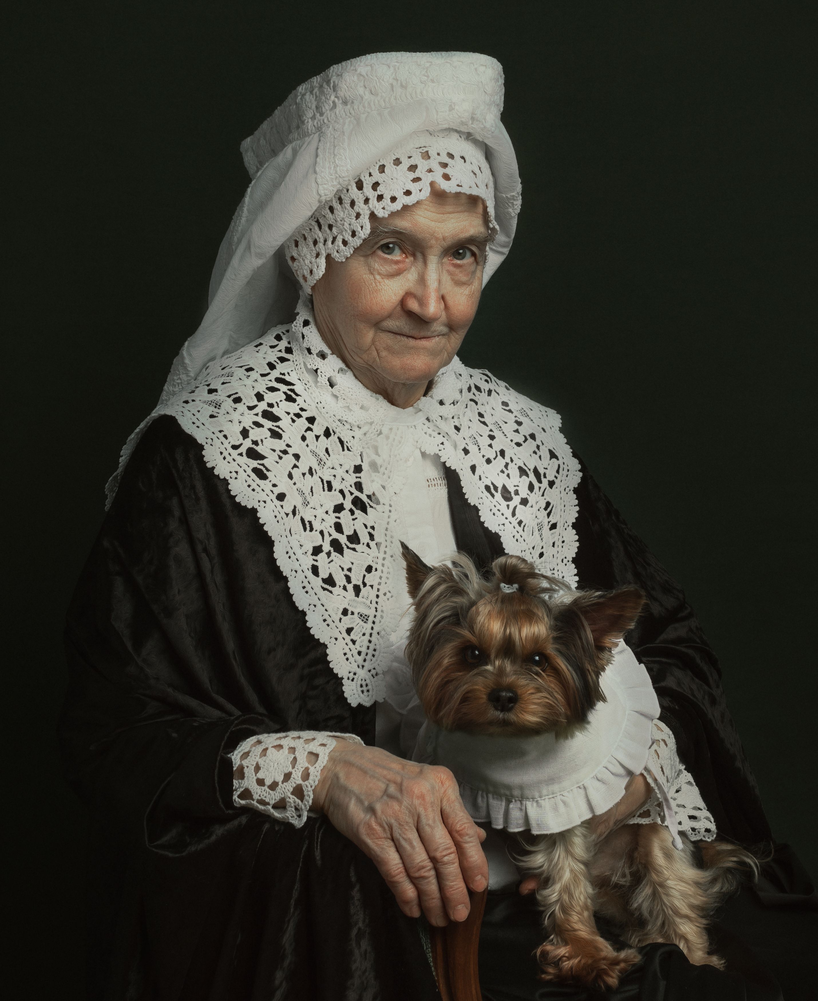 бабушка,с собачкой,дама ,литературный портрет, fine art, Lena Melnikova