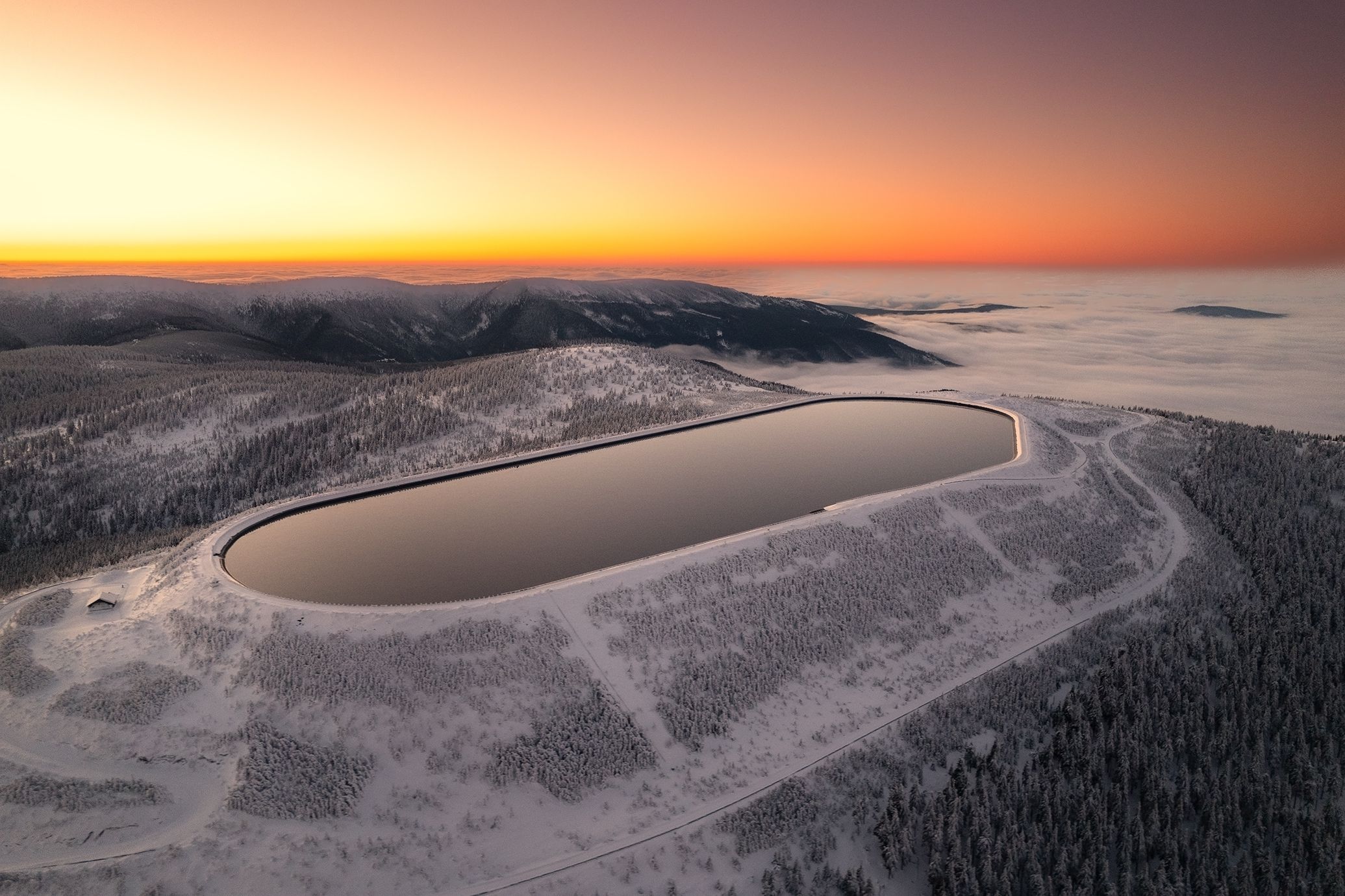 sunrise,landscapes, morning, Samochin Milan