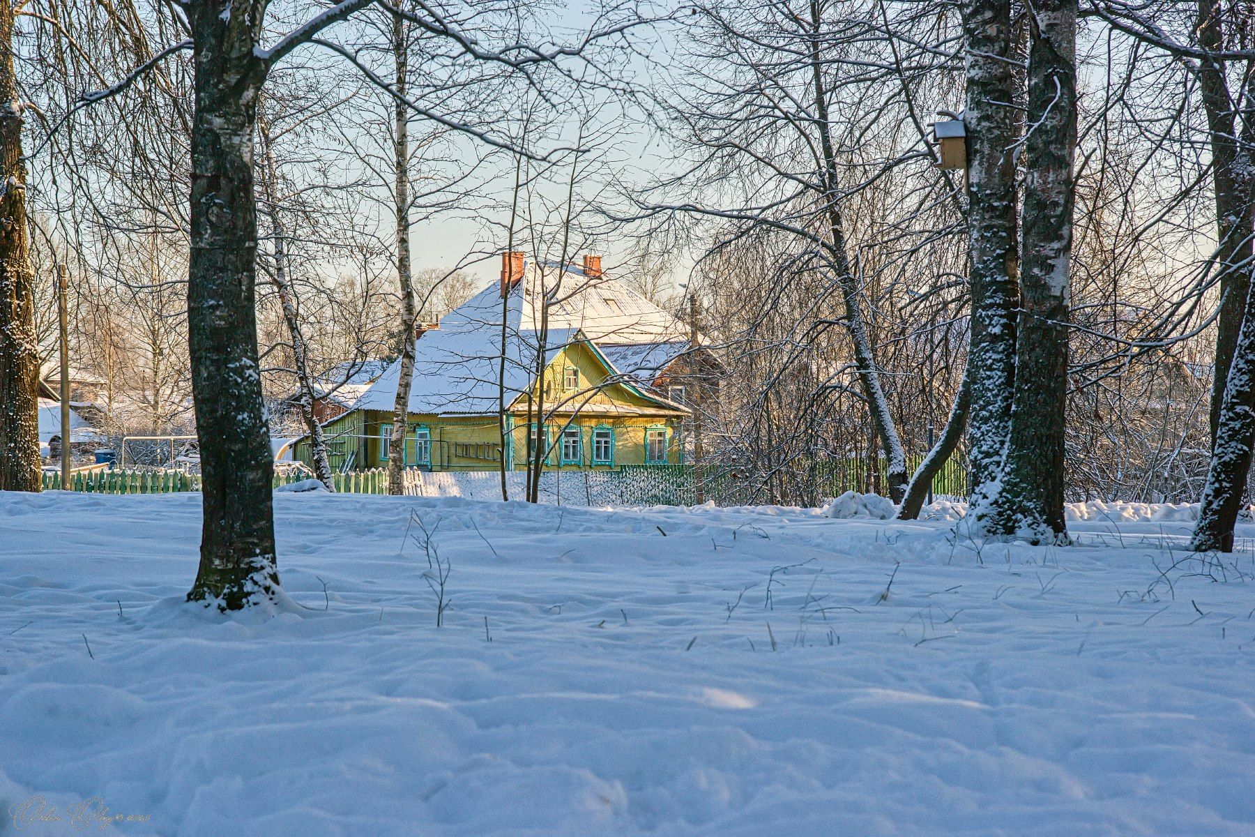снег, зима, дом, мороз, Орлов Олег