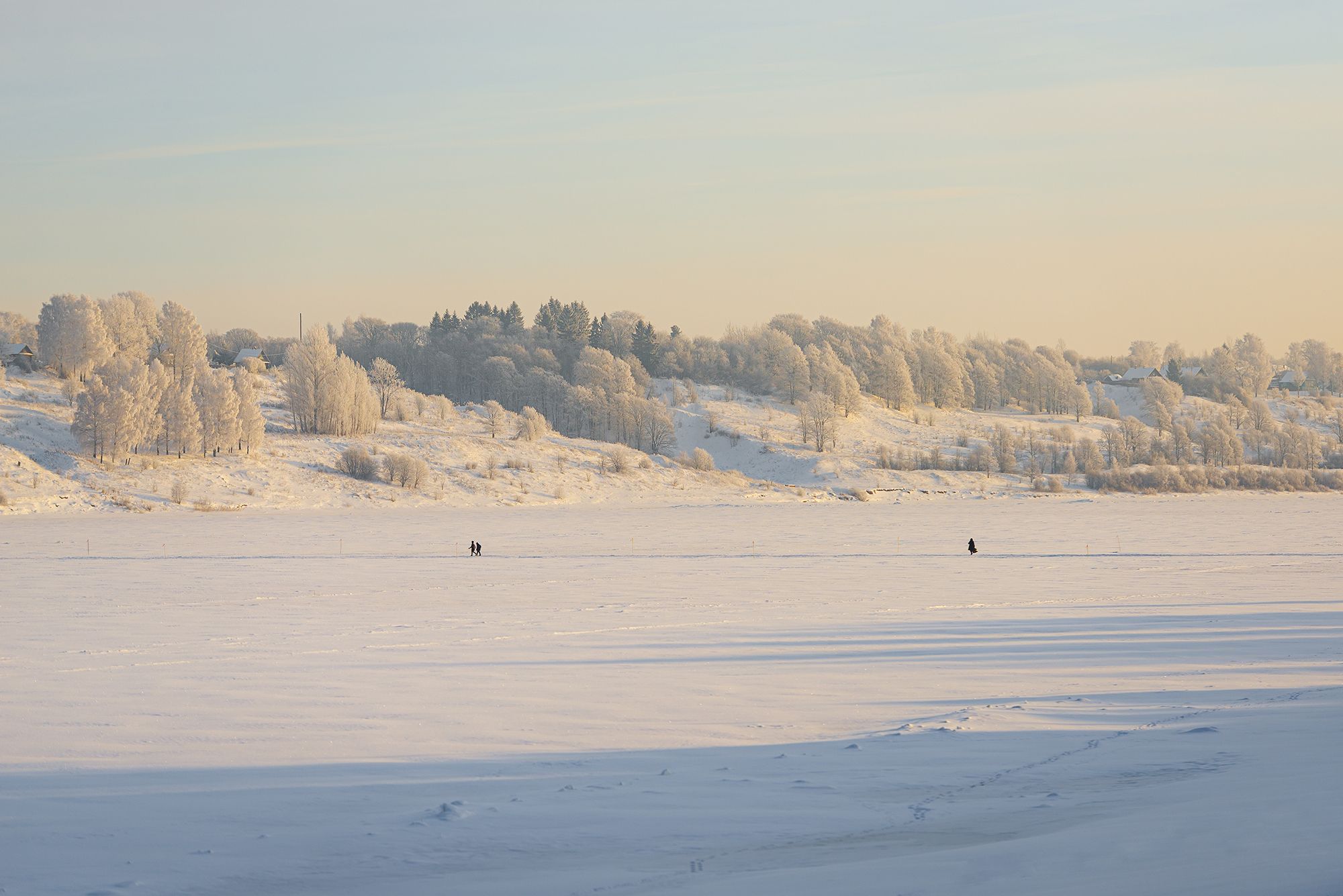 волга лед снег тутаев романов-борисоглебск берег волги деревня, Сальников Евгений