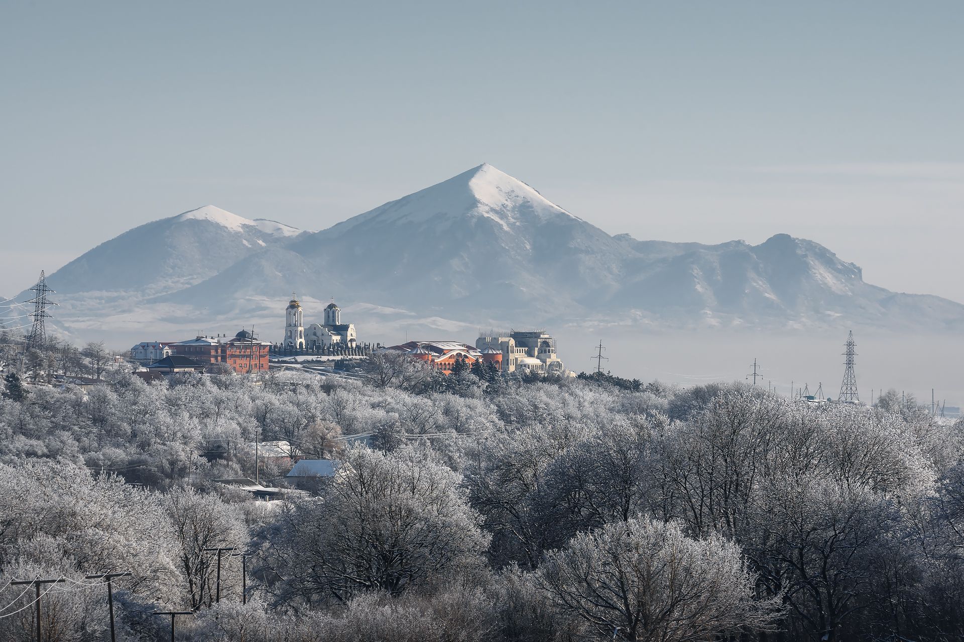 храм, кавказ, утро, бештау, зима, Zakharov Armen