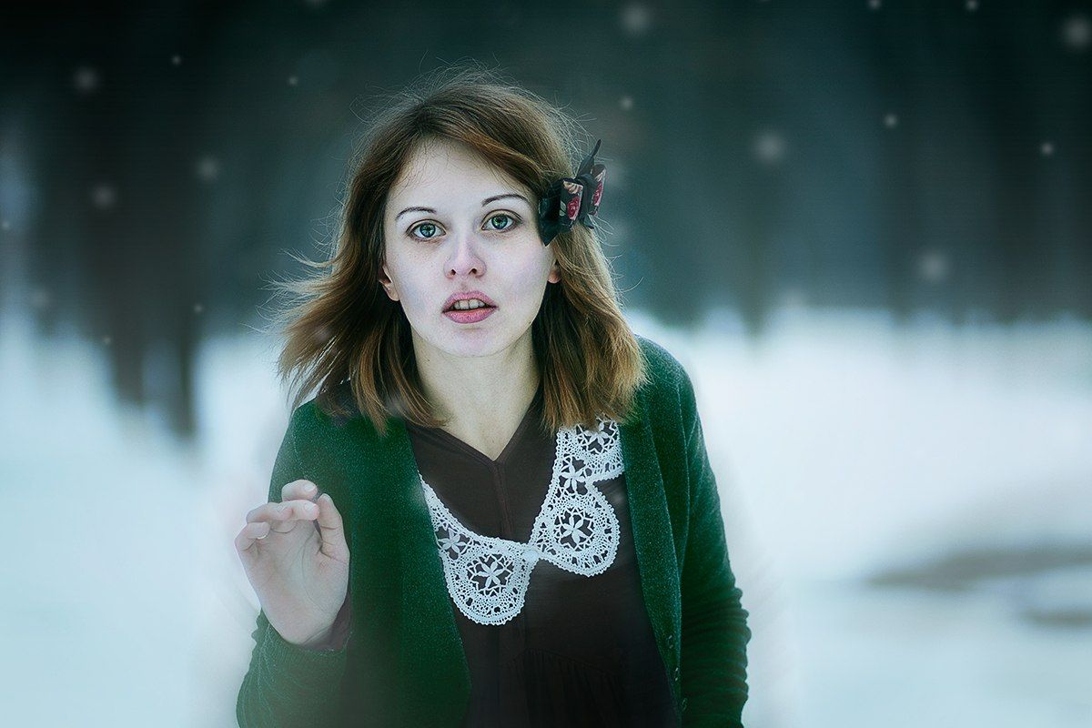 winter,portrait, 85 mm 1.8, canon, , Инсомина Лиана