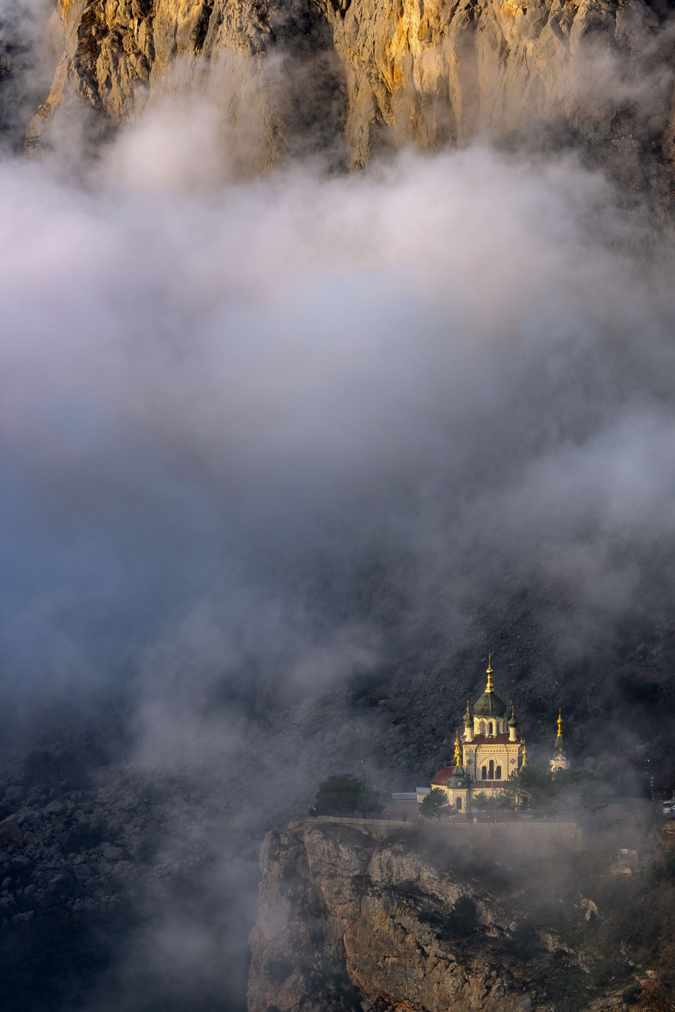 храм крым форос рассвет горы севастополь, Kirill Tsybenko