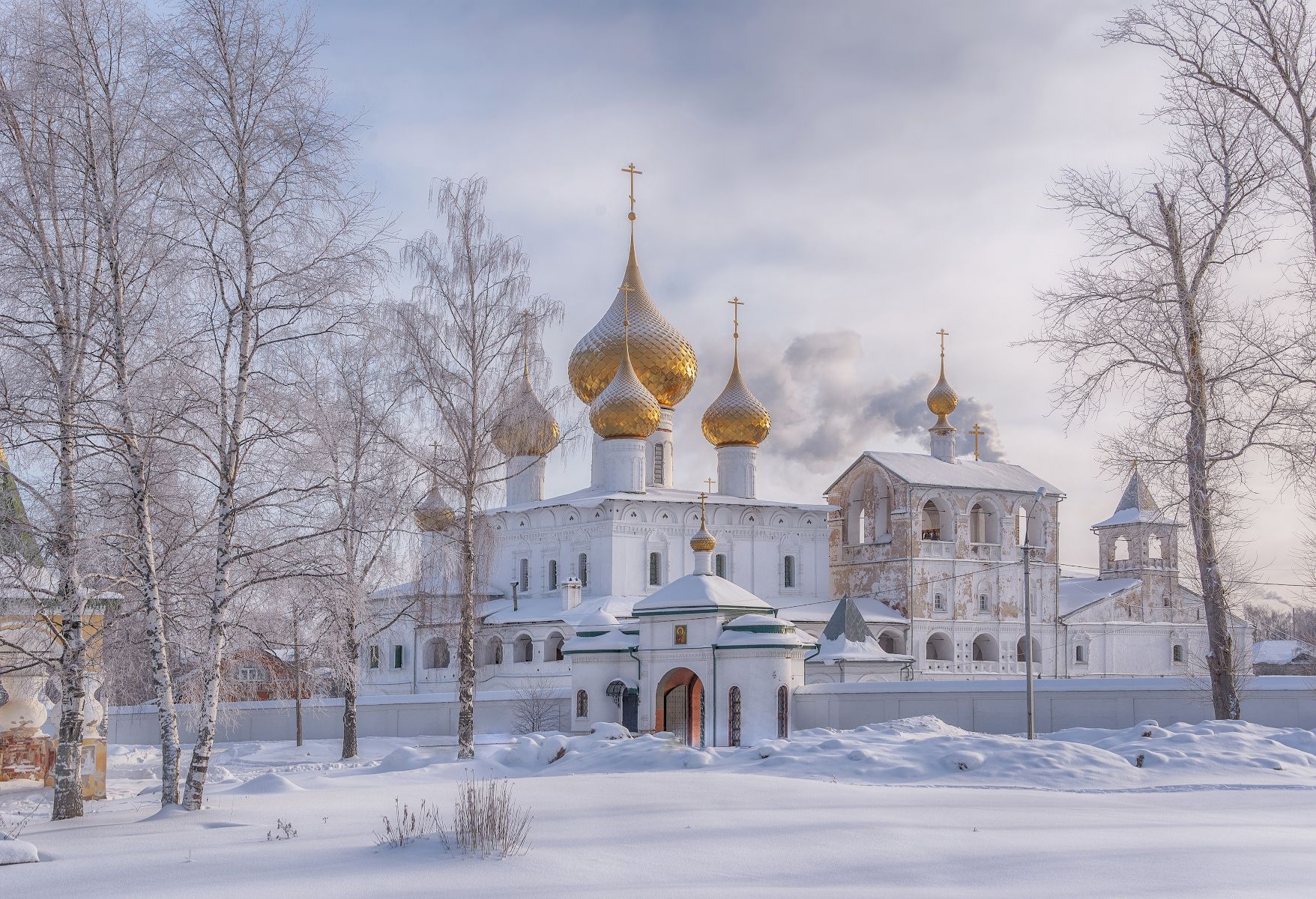 Храмы, монастыри, снег, мороз, Сергей Аникин