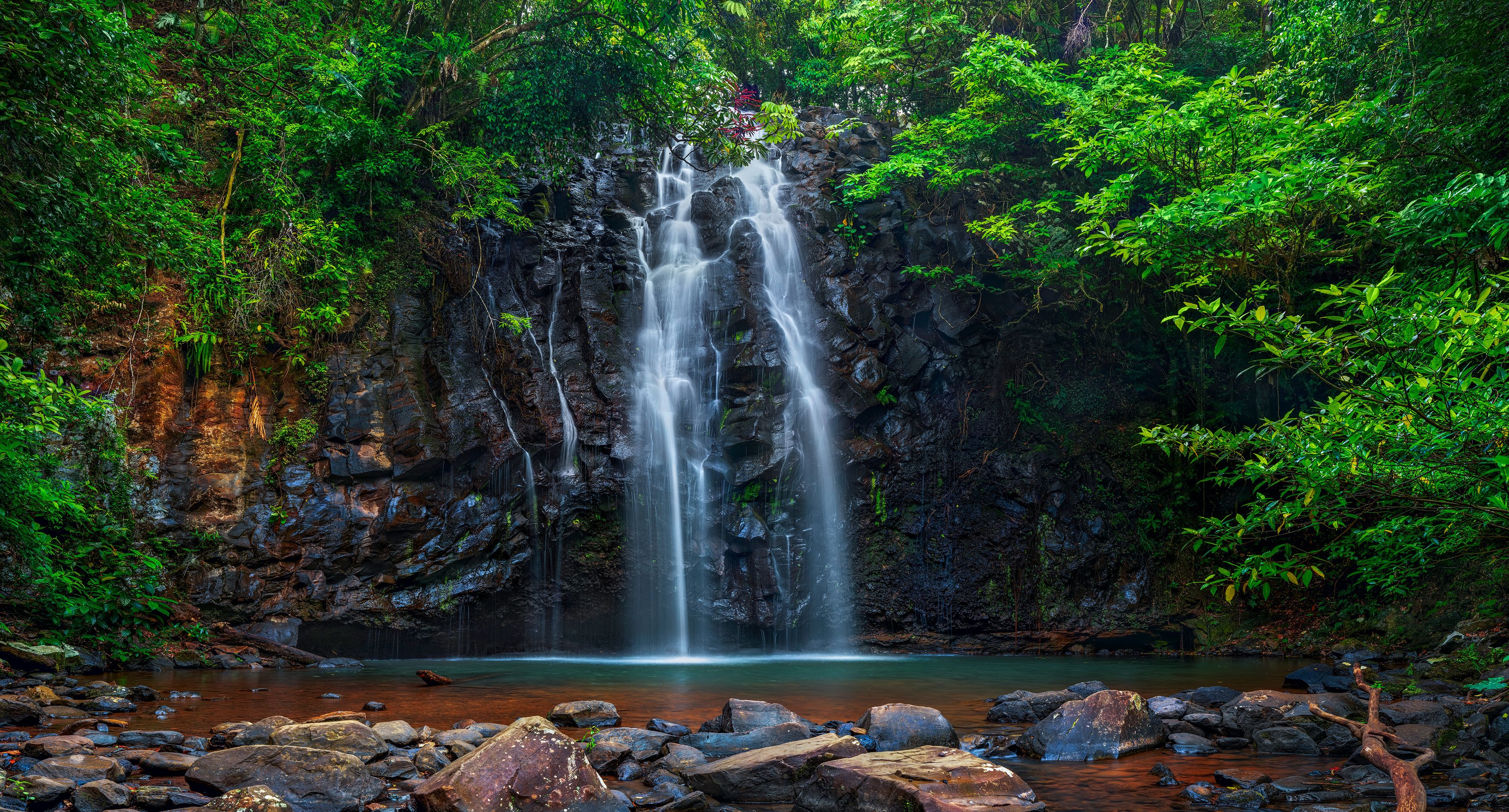 nature, waterfalls, australia, landscape, queensland, Victoria Shamrock