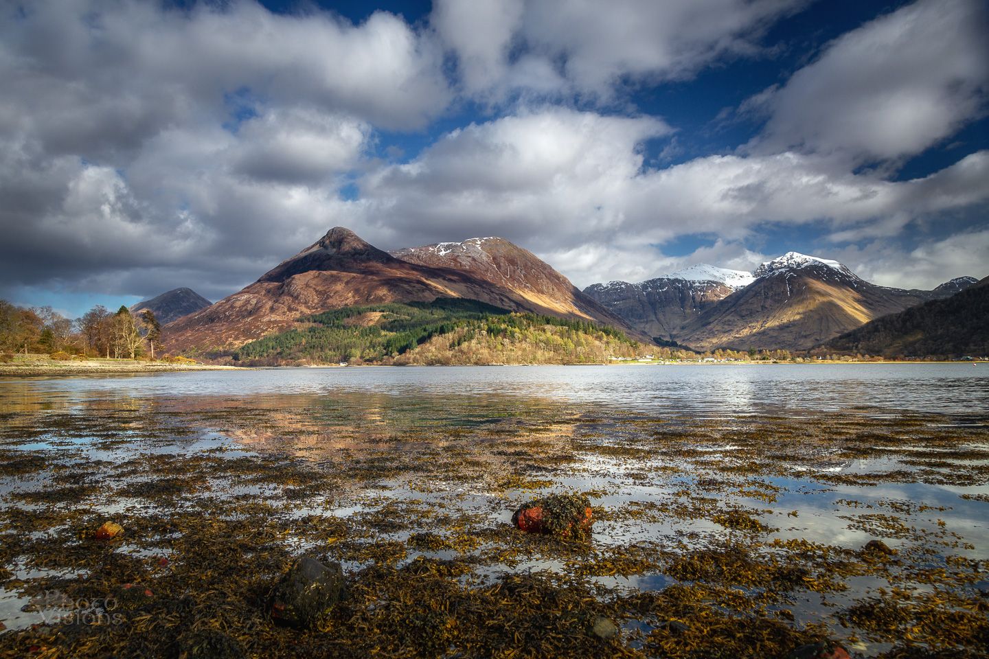 scotland,highlands,mountains,sea,reflections,sky,clouds,, Photo Visions