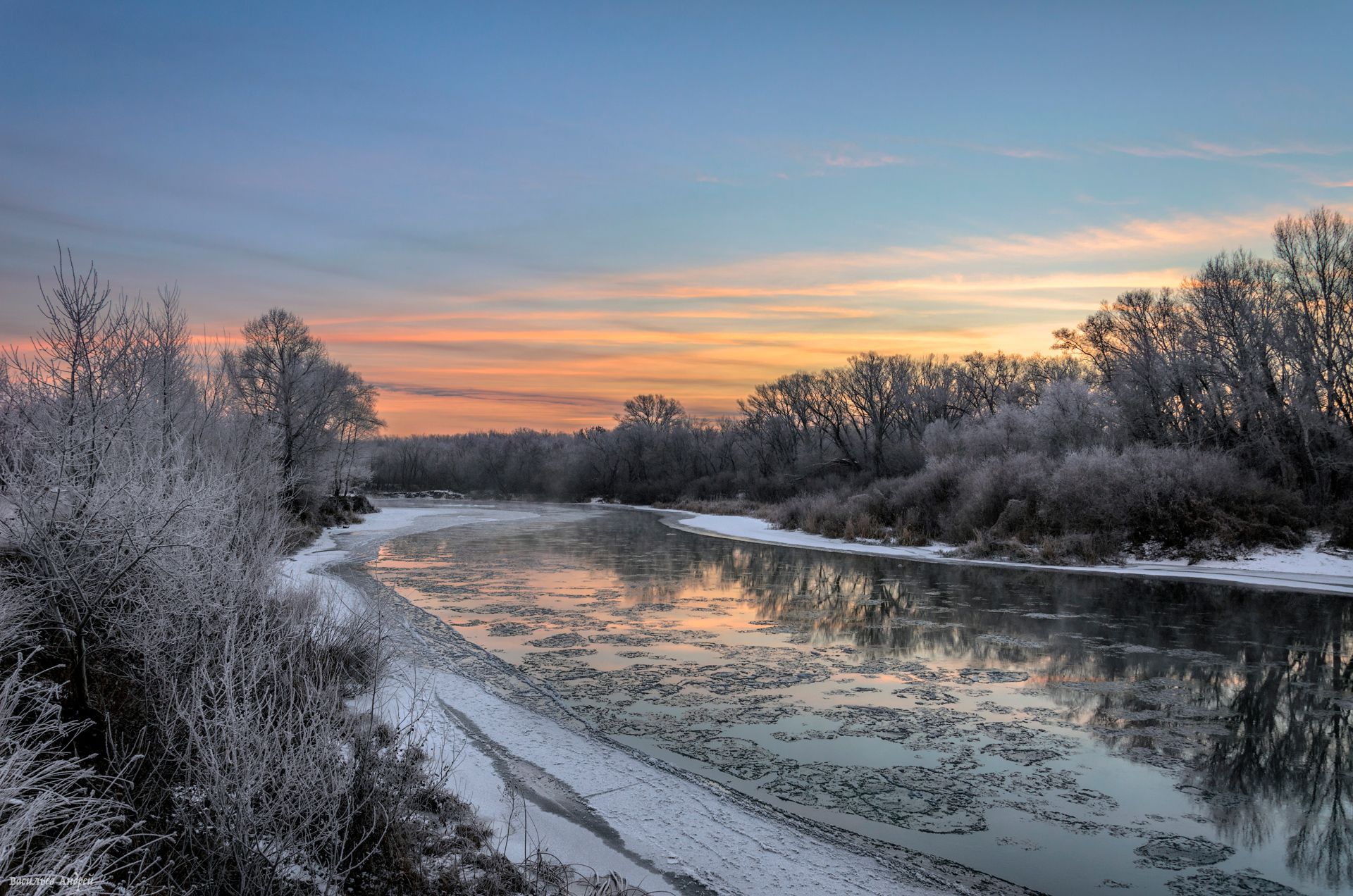 река урал, орск, зима, природа, Vasilyev Andrey