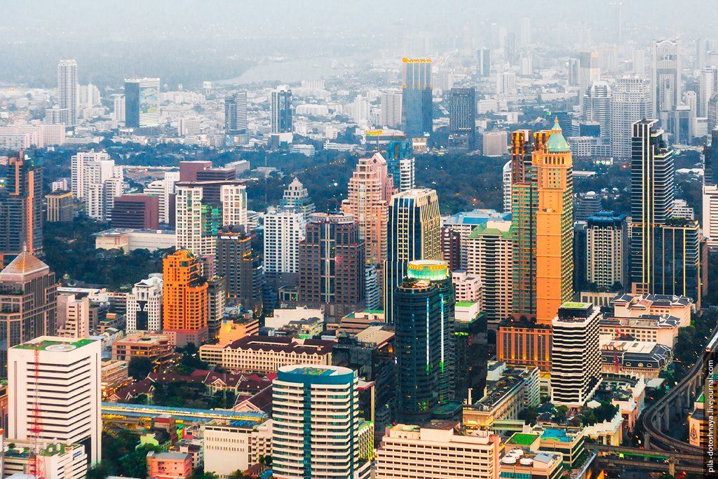 крыша, мегаполис, азия, бангкок, таиланд , Аня Анюта