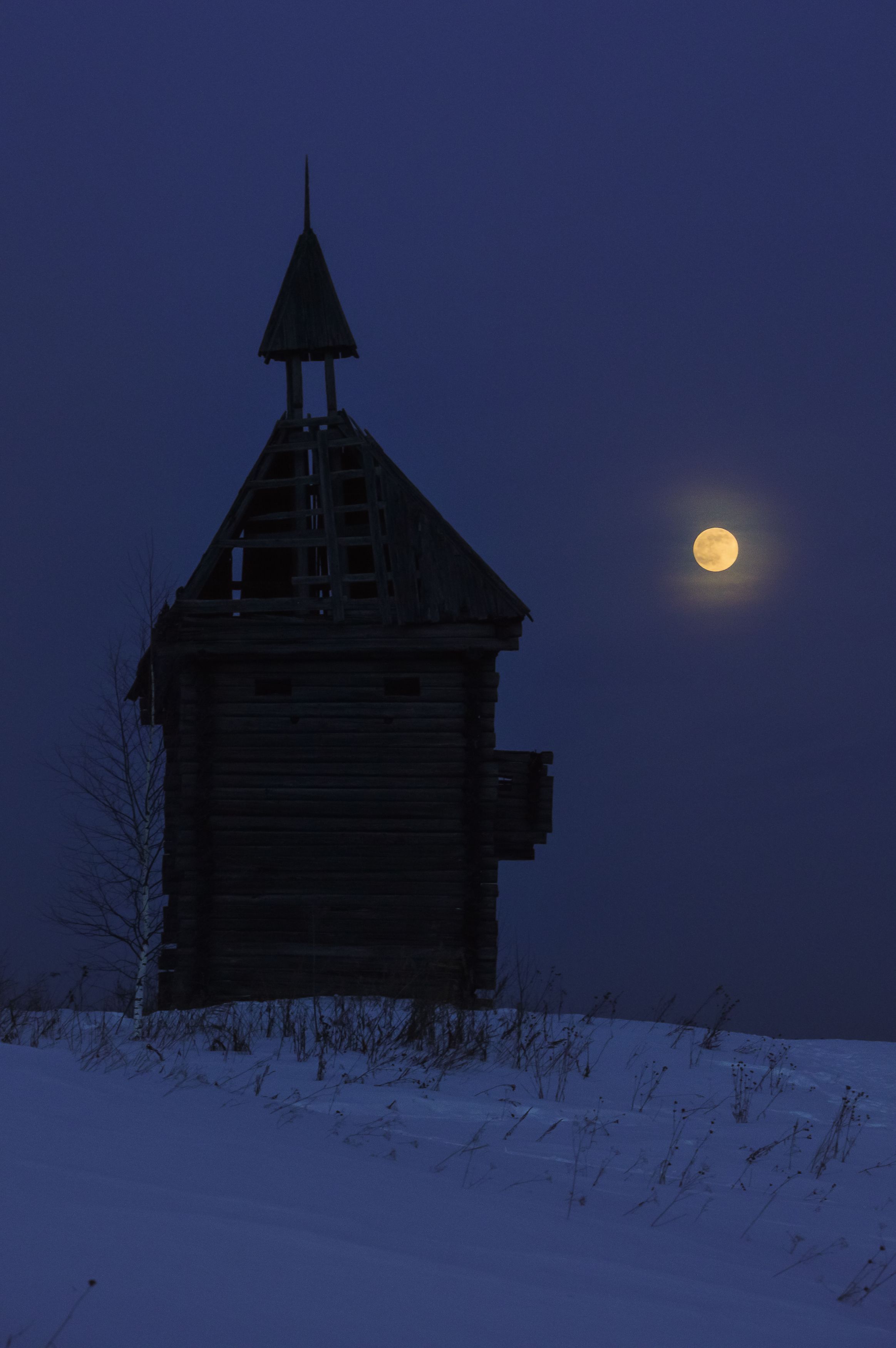 Луна ночь зима снег сумерки, Лехмус Светлана